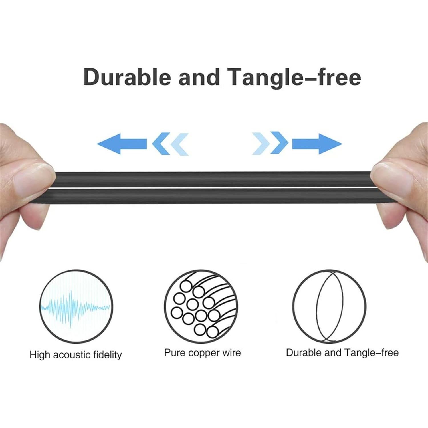 Cable de audio 3.5mm Toxaoii para auriculares Sony 1.19m