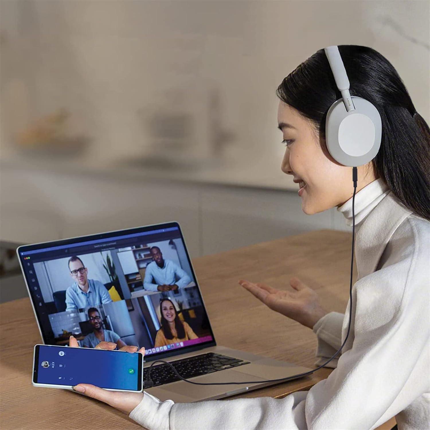 Cable de audio 3.5mm Toxaoii para auriculares Sony 1.19m