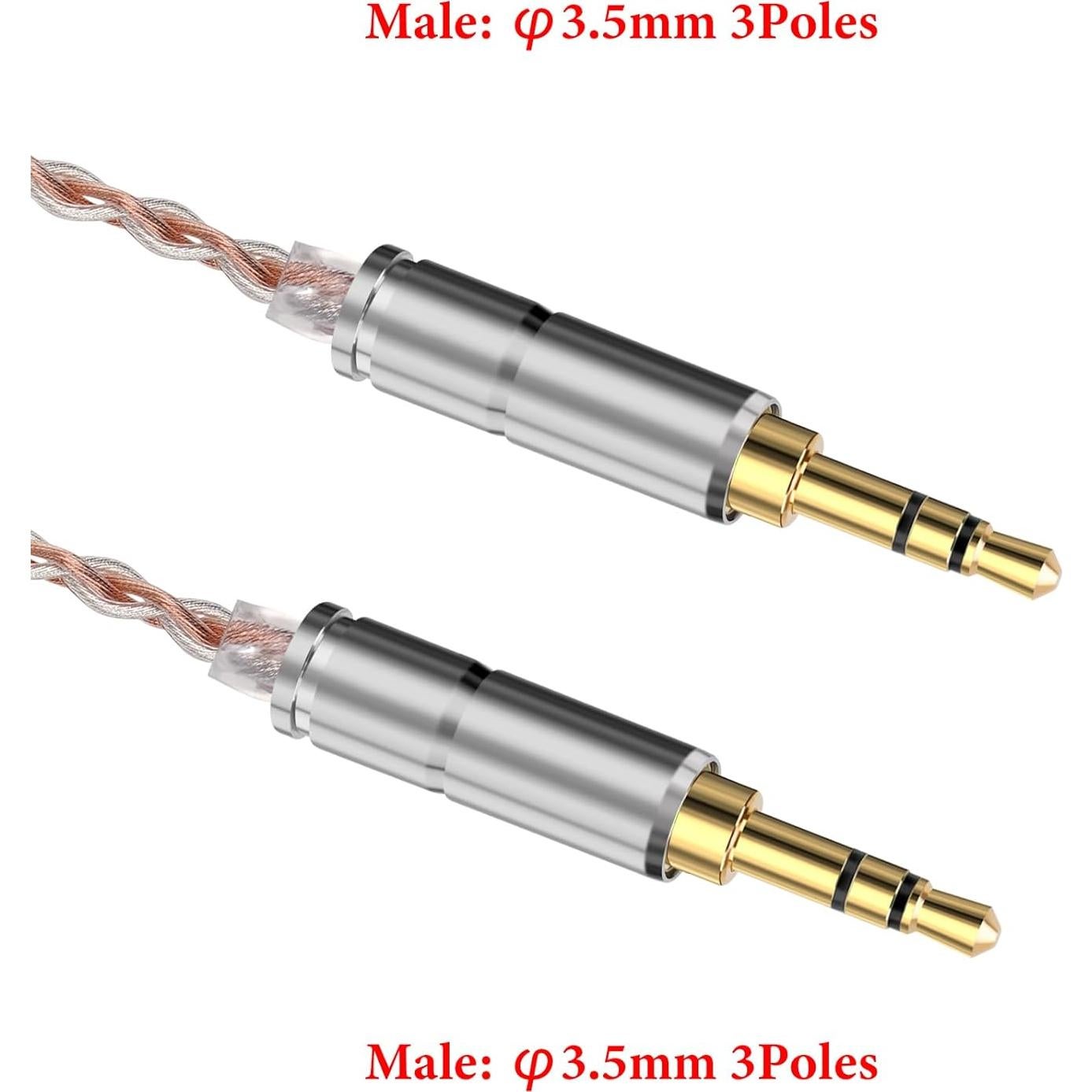 Cable de Audio Mejorado GEEKRIA 3.5mm para Auriculares 1.5m