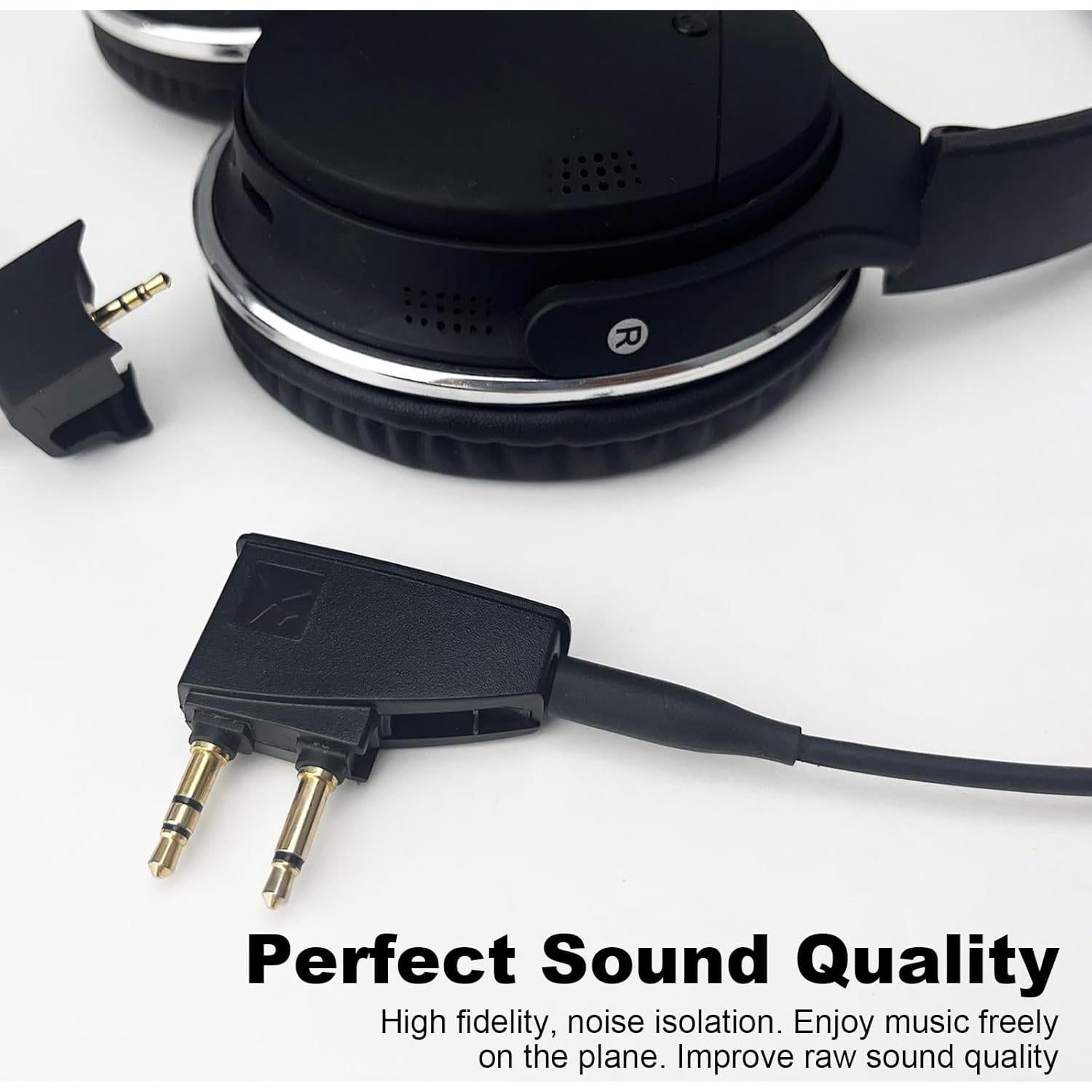 Adaptador de Audio para Aviones Toeasor Compatible con Bose