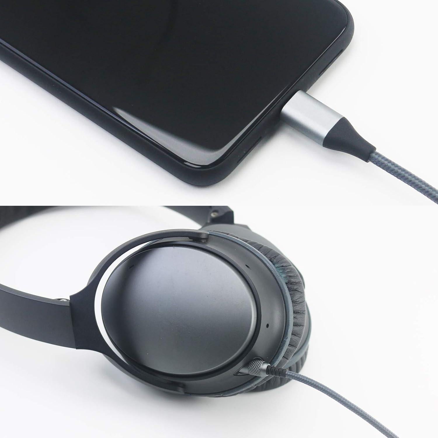 Cable de Audio USB C NewFantasia 1.3m para Auriculares Bose