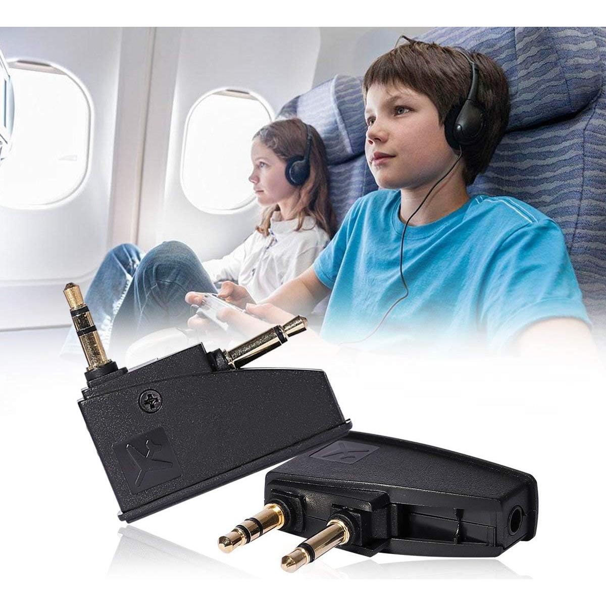 Adaptador de Vuelo BUTIAO para Auriculares Bose QC2 QC3 QC15 QC25 QC35