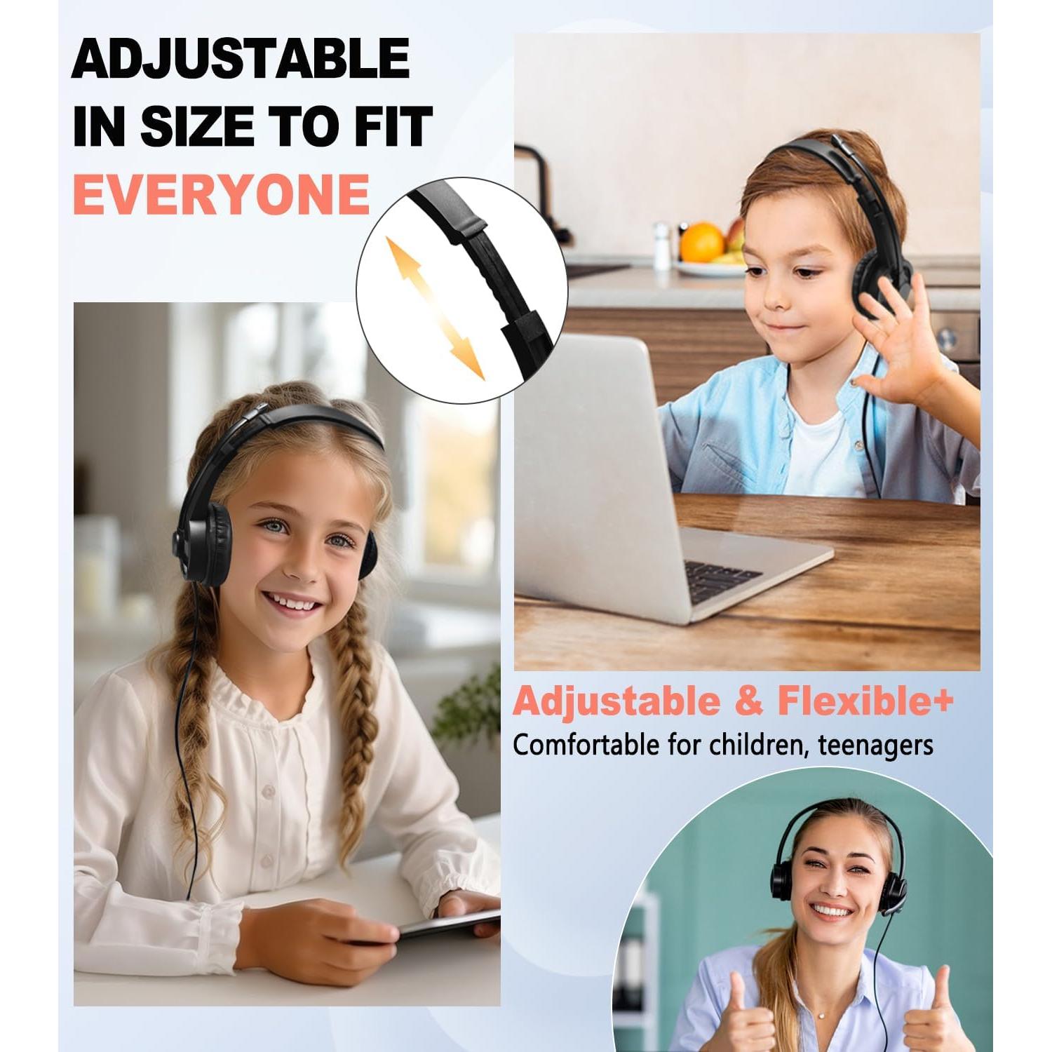 Auriculares con Micrófono Ladont QS06 - Paquete de 10, 1.83m