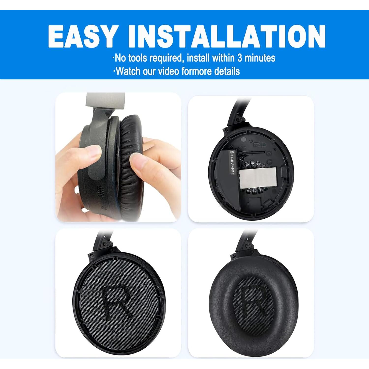 Almohadillas de Repuesto BINGLE para Auriculares Bose QC35/QC25