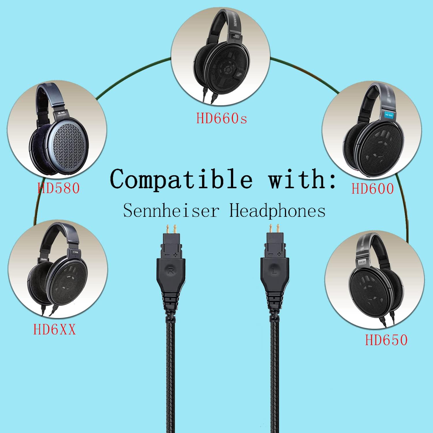 Cable de Reemplazo FAAEAL 1.5m para Auriculares Sennheiser HD650