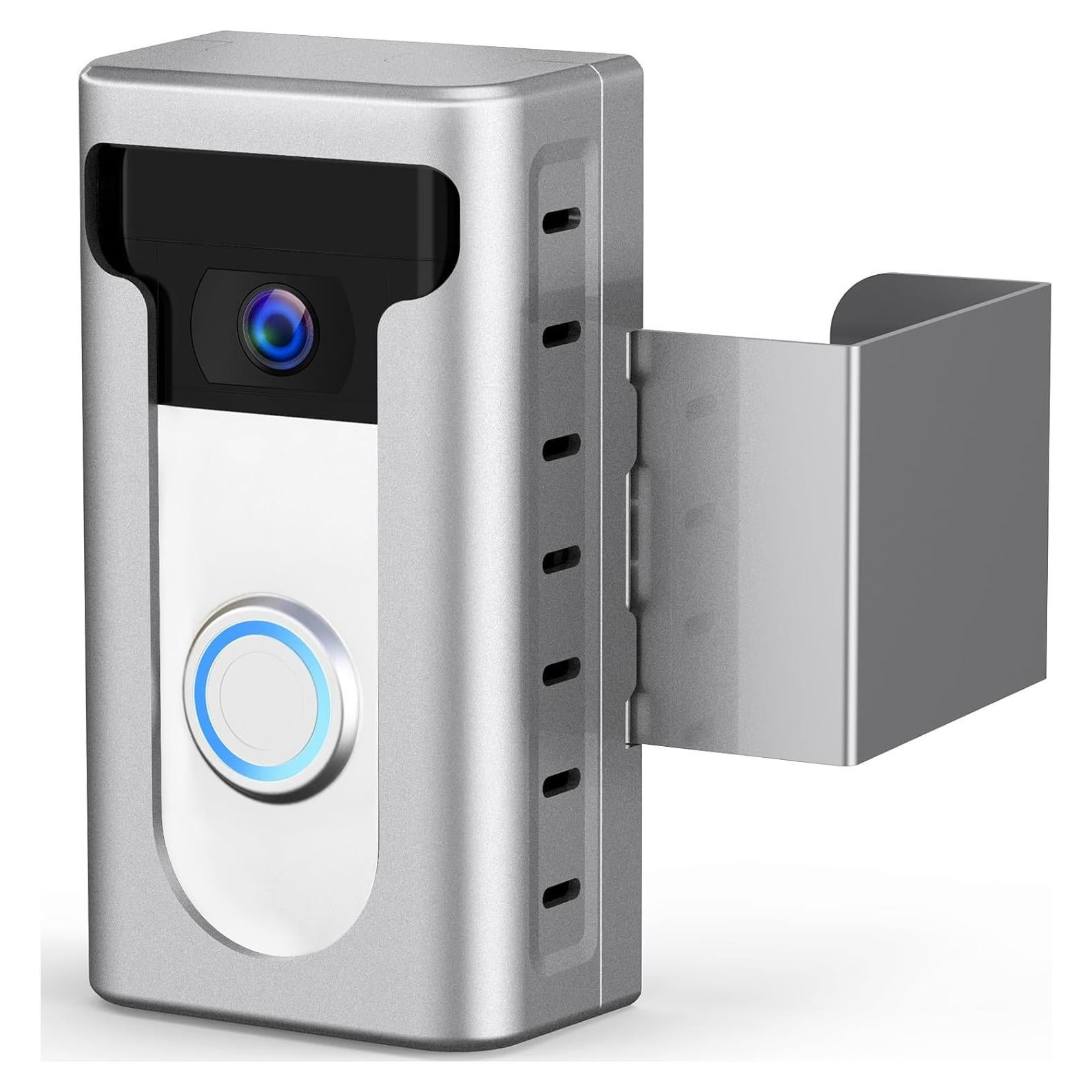 Soporte Antirrobo para Timbre QIBOX Sin Perforación Plata