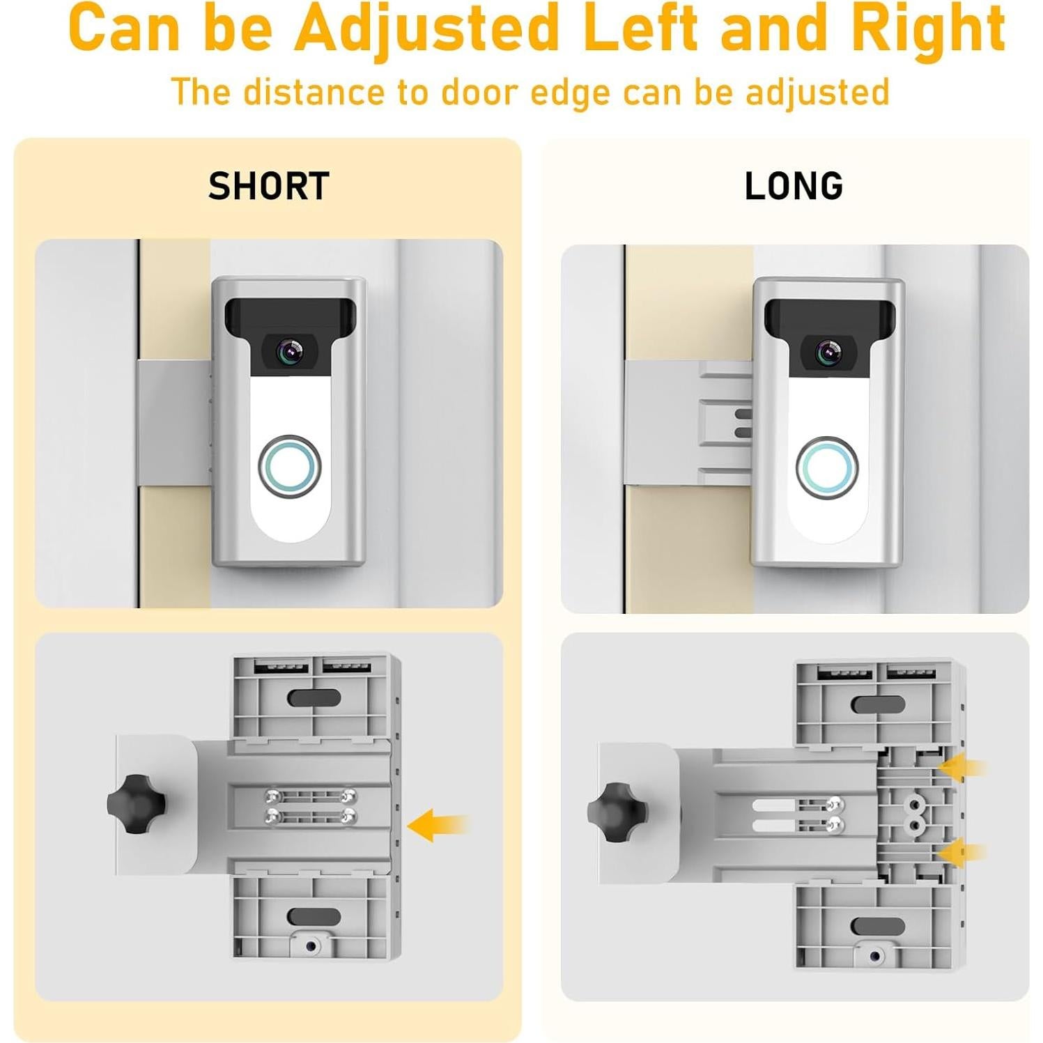 Soporte Antirrobo para Timbre QIBOX Sin Perforación Plata