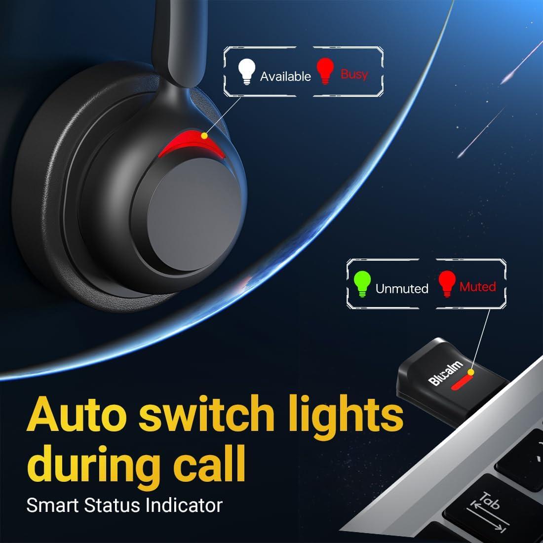 Auricular Inalámbrico Blucalm INSIGHT 50 con Micrófono y Cancelación de Ruido