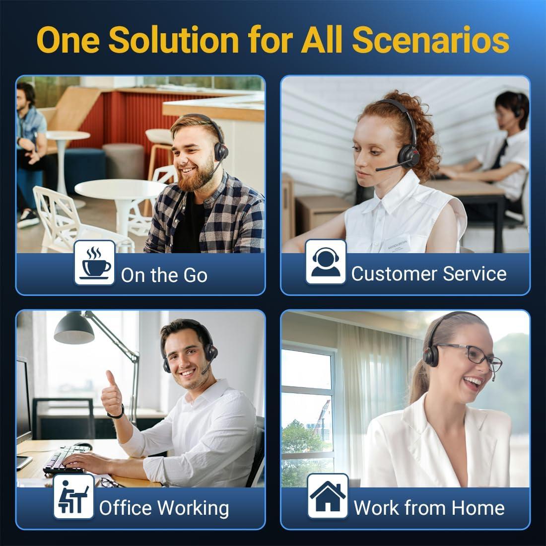 Auricular Inalámbrico Blucalm INSIGHT 50 con Micrófono y Cancelación de Ruido