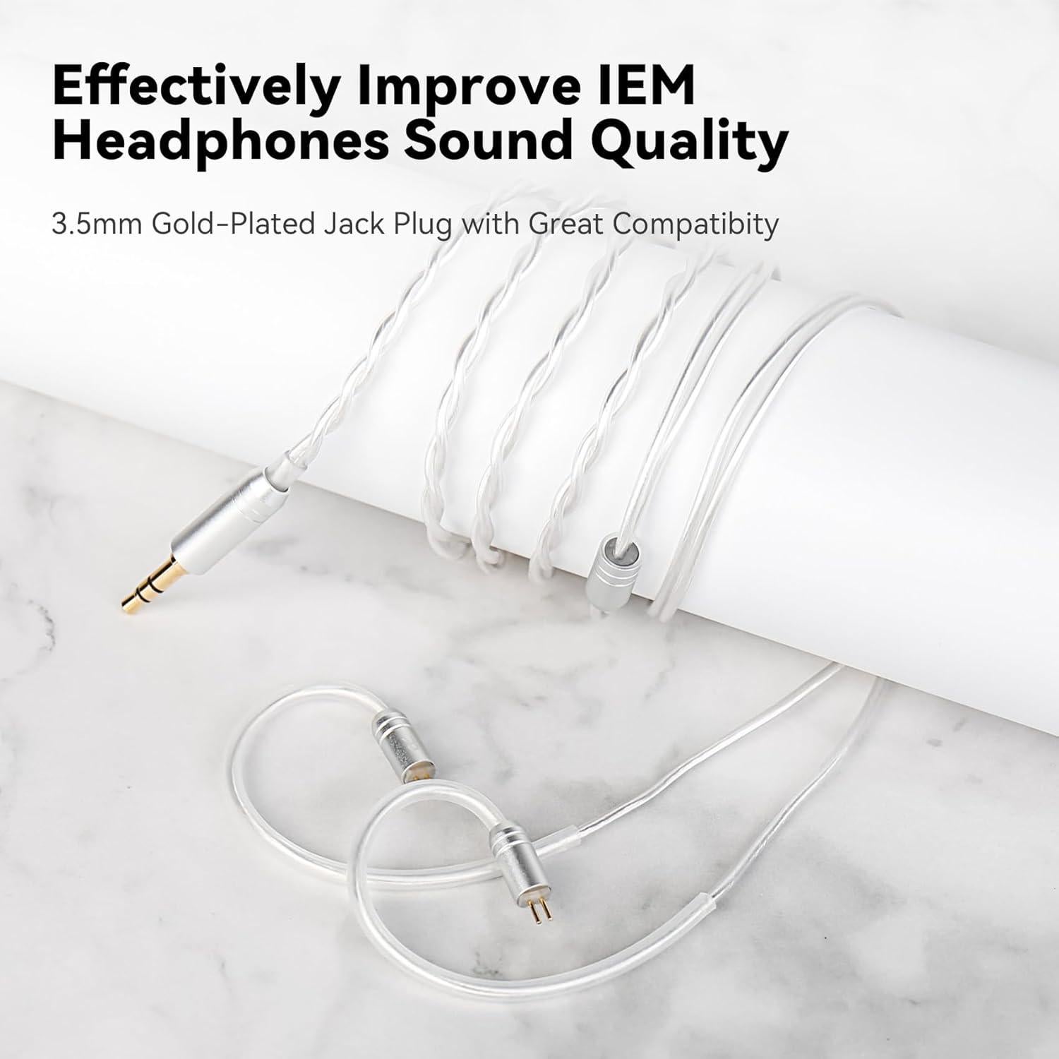 Auriculares In-Ear KINBOOFI STA-K HiFi Estéreo 1.2m Plata