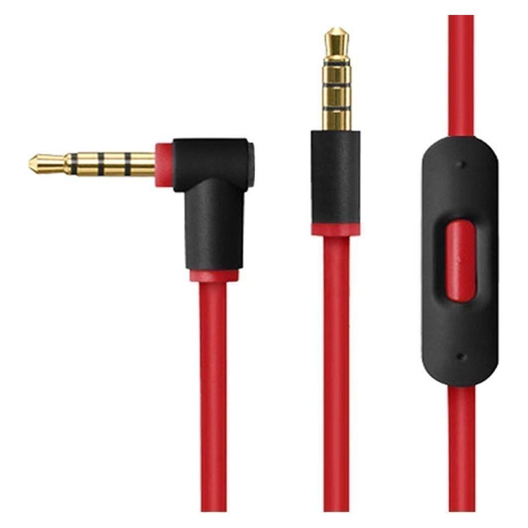 Cable de audio 3.5mm con micrófono Arzweyk 1.4m para Beats