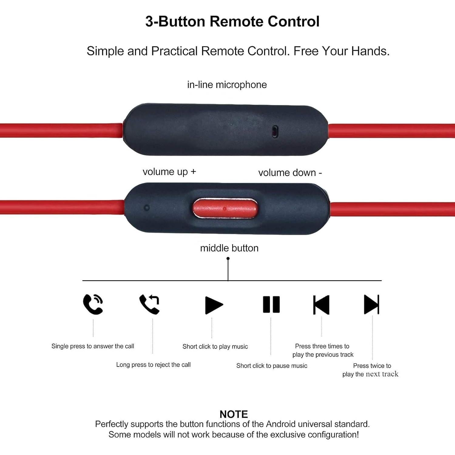 Cable de audio 3.5mm con micrófono Arzweyk 1.4m para Beats