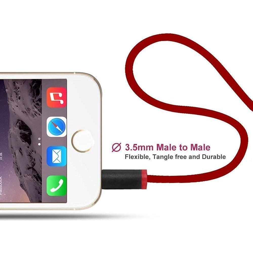 Cable de audio 3.5mm con micrófono Arzweyk 1.4m para Beats