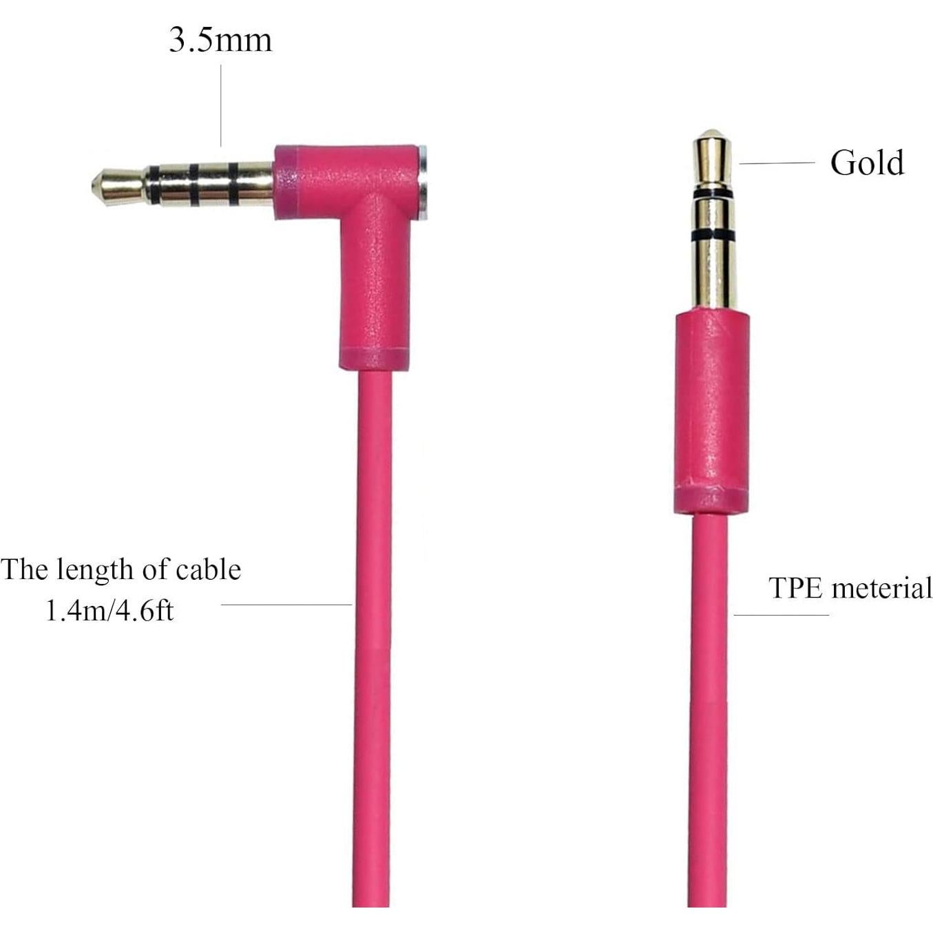 Cable de audio de reemplazo Arzweyk 140 cm con micrófono