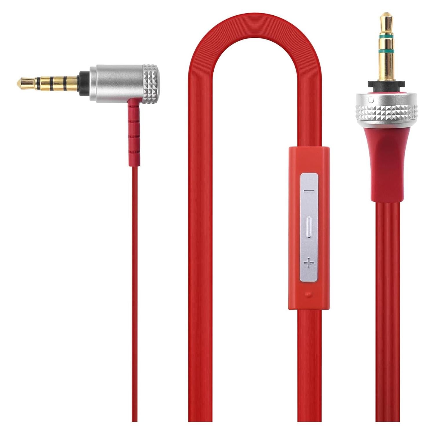 Cable de Audio 3.5mm Gneinour con Micrófono 1.2m Rojo