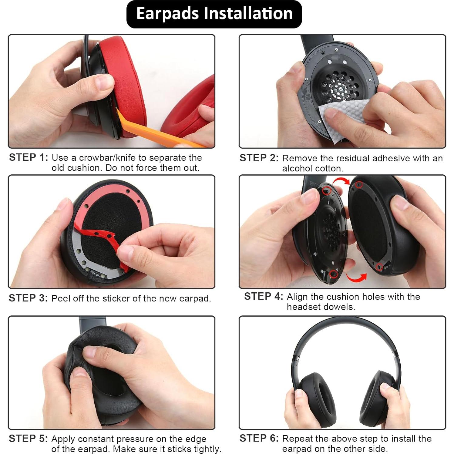 Cojines de Reemplazo Earrock para Auriculares Beats Studio 2 y 3