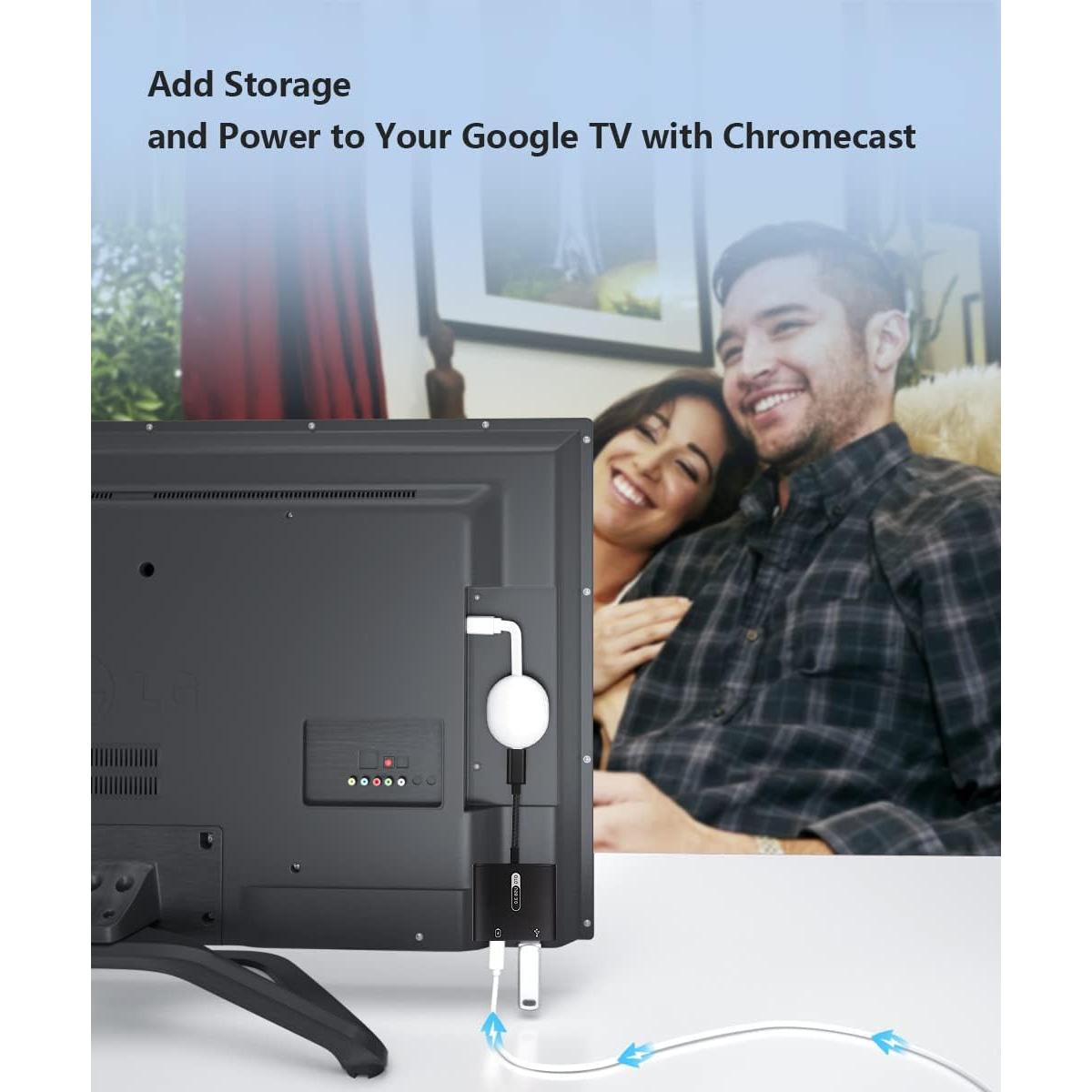 Adaptador USB C OTG con carga PD 60W Azddur - Negro