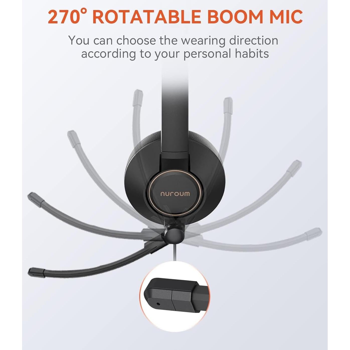 Auriculares con Cable Nuroum HP11DU con Micrófono y Cancelación de Ruido