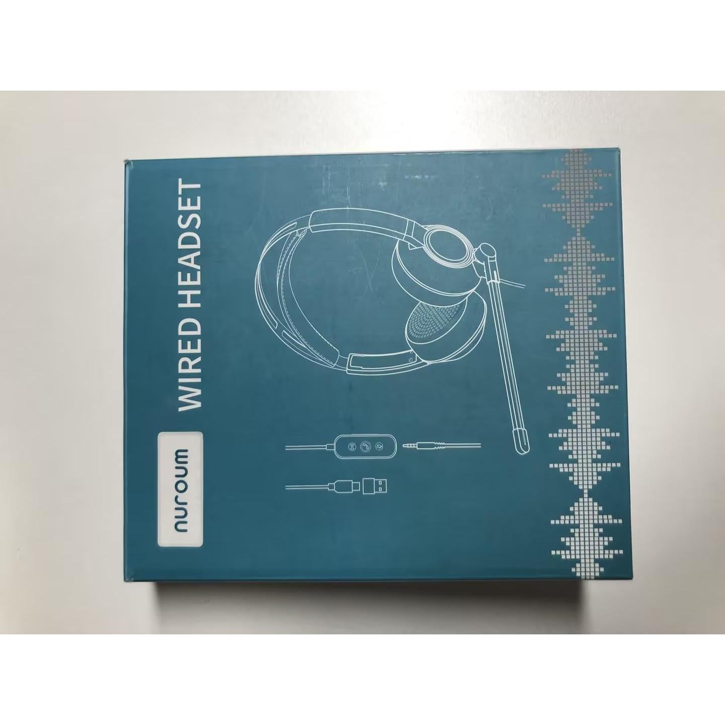 Auriculares con Cable Nuroum HP11DU con Micrófono y Cancelación de Ruido