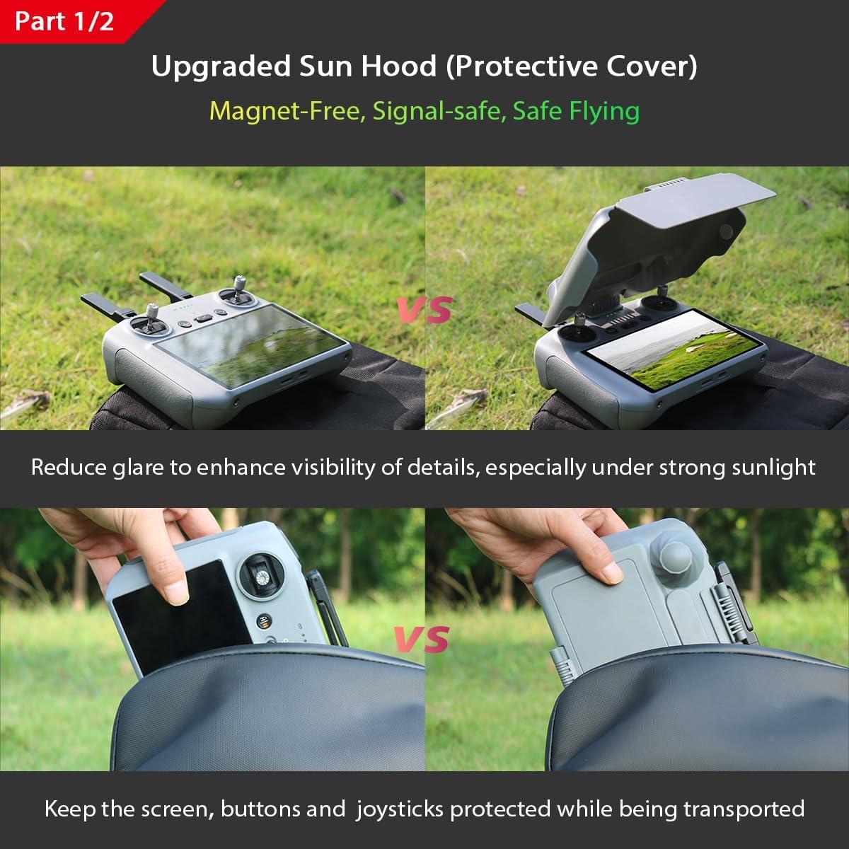 Kit Capota Solar y Protector Pantalla Arzroic RC 2 para DJI