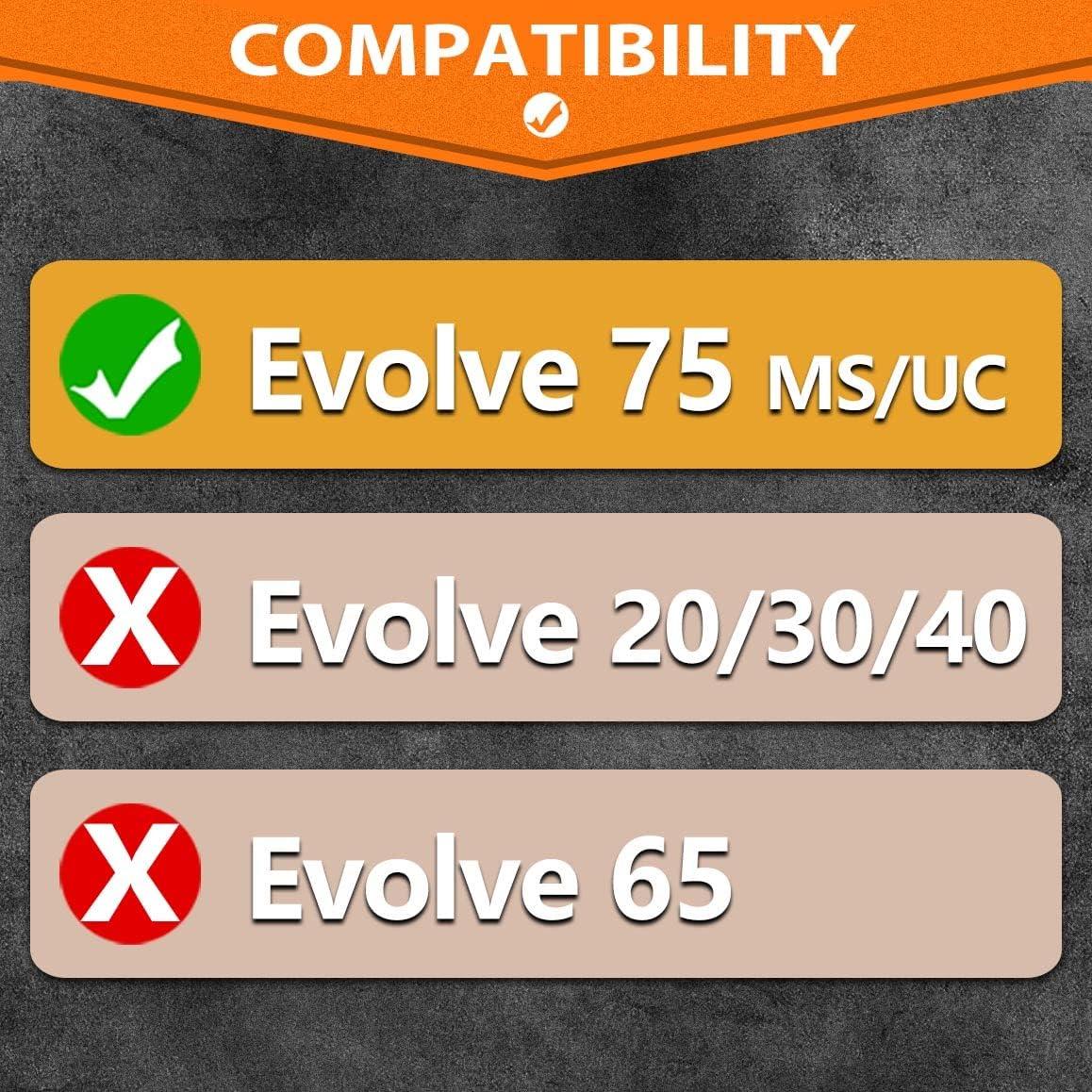 Almohadillas de Reemplazo TRANSTEK para Jabra Evolve 75 - 2 Pzas