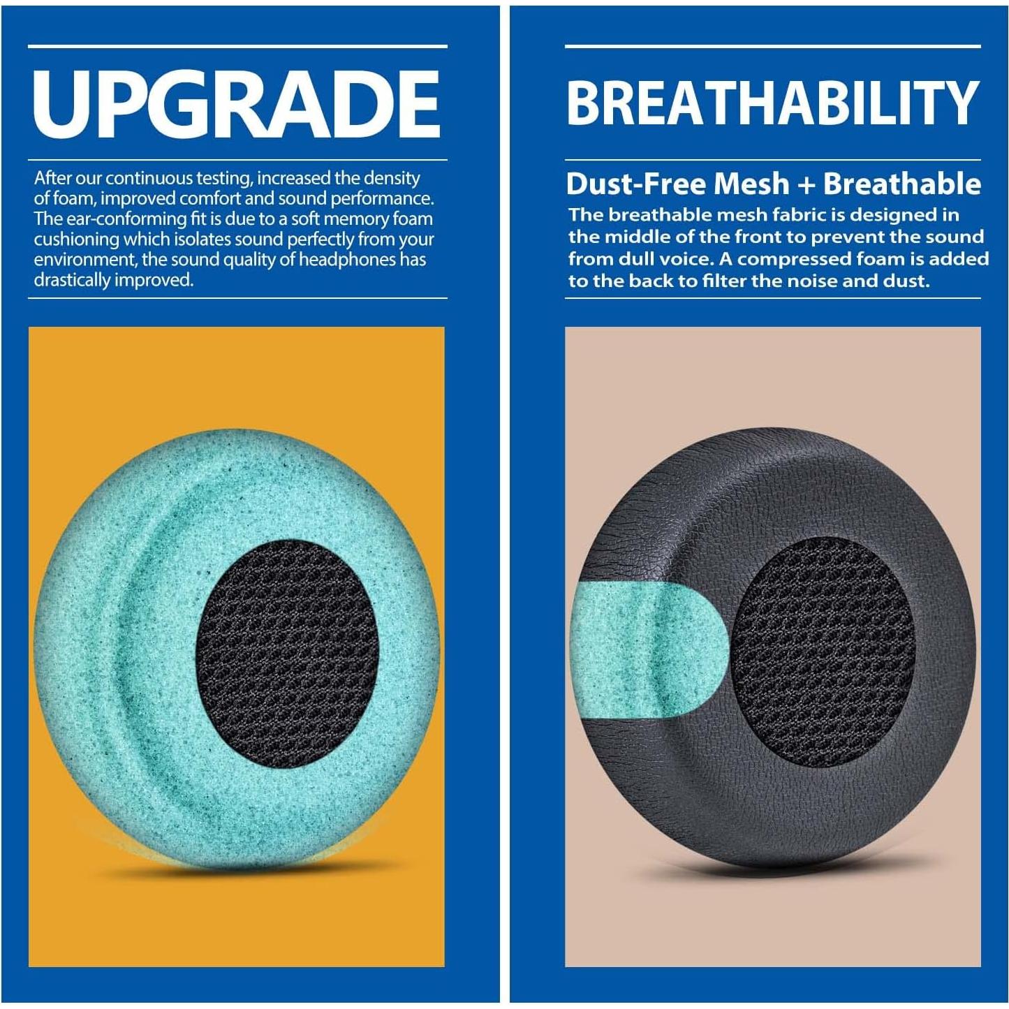 Almohadillas de Reemplazo TRANSTEK para Jabra Evolve 75 - 2 Pzas