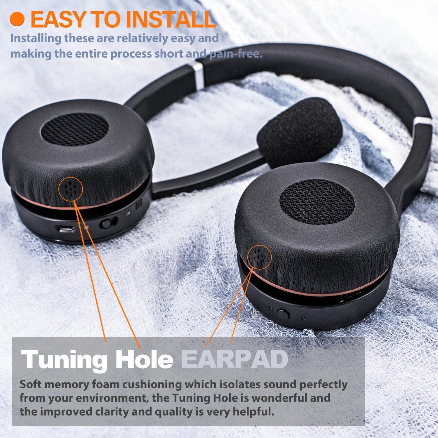 Almohadillas de Reemplazo TRANSTEK para Jabra Evolve 75 - 2 Pzas