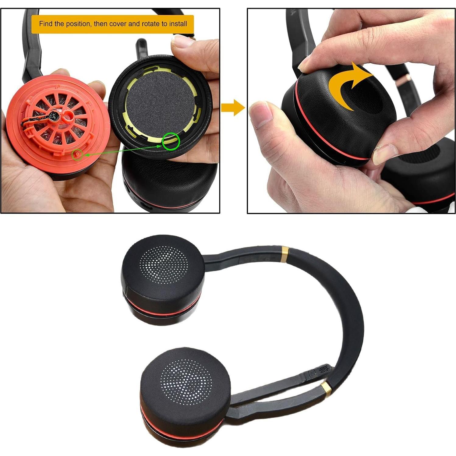 Almohadillas de Gel Refrigerante Defean para Jabra Evolve 75