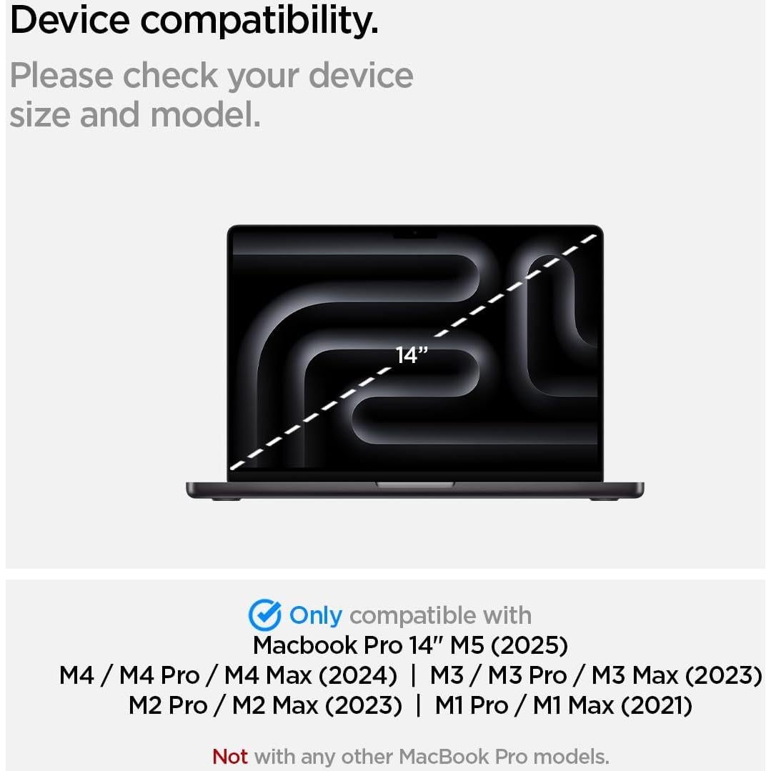 Protector de Pantalla Vidrio Templado Spigen para MacBook Pro 14"