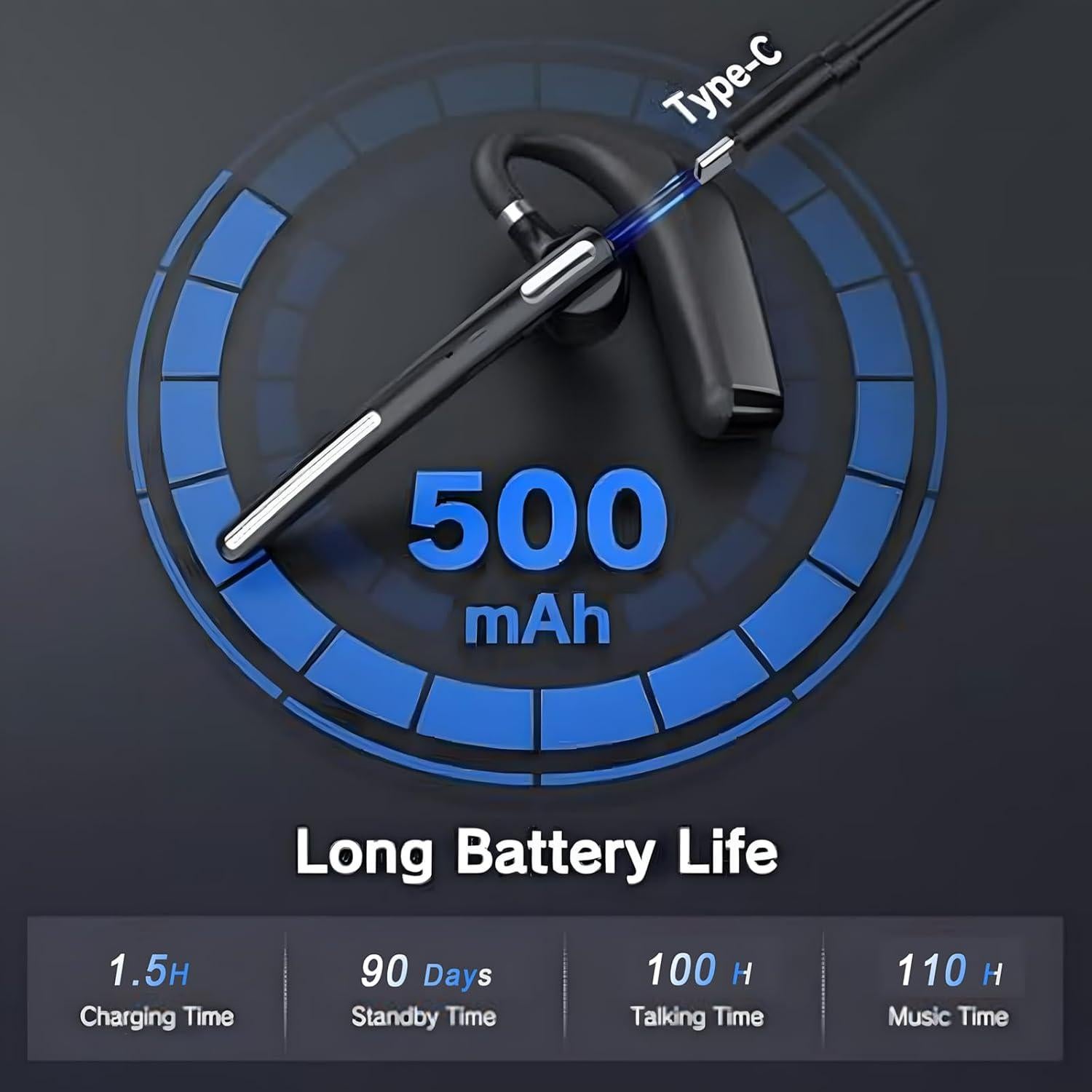 Auricular Bluetooth OPINAY G6 Inalámbrico con Cancelación de Ruido