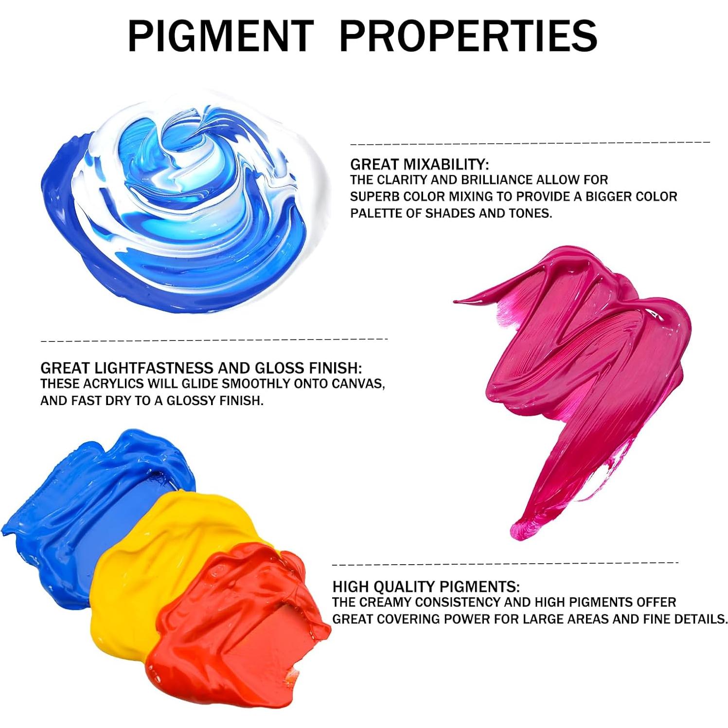 Set de Pintura Acrílica Artecho 12 Colores 500ml No Tóxica