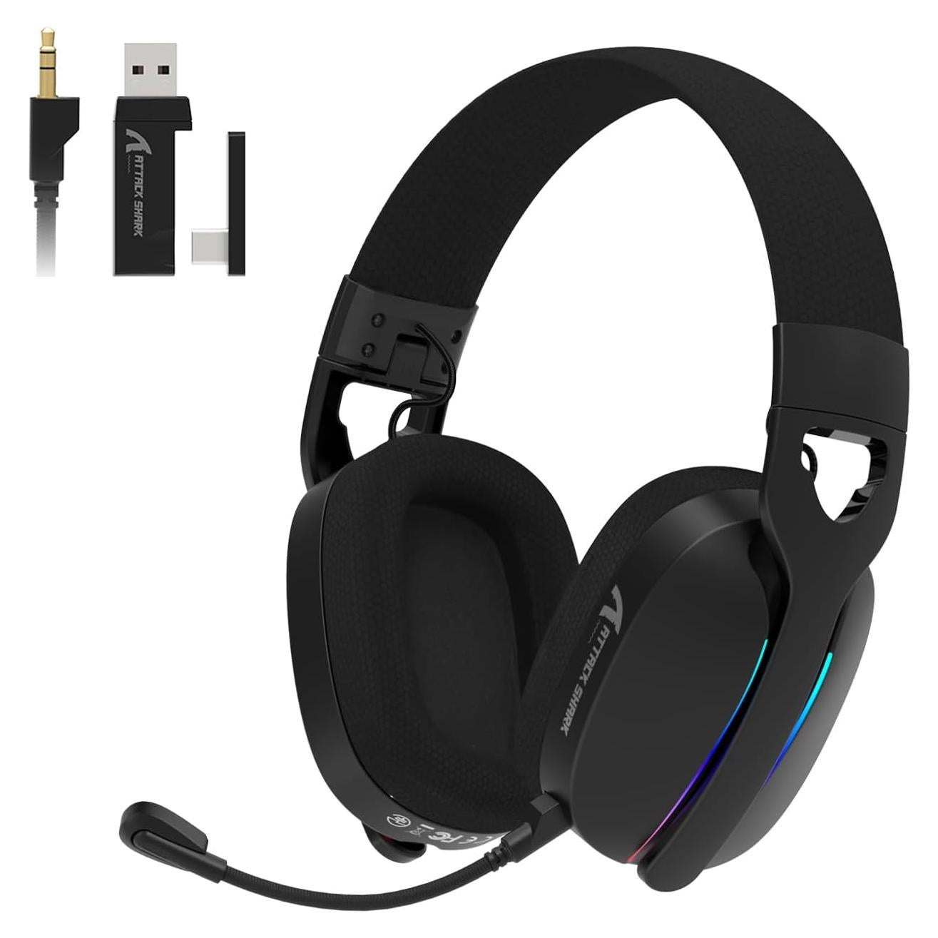Auriculares Inalámbricos Attack Shark L90 RGB 7.1 Plegables