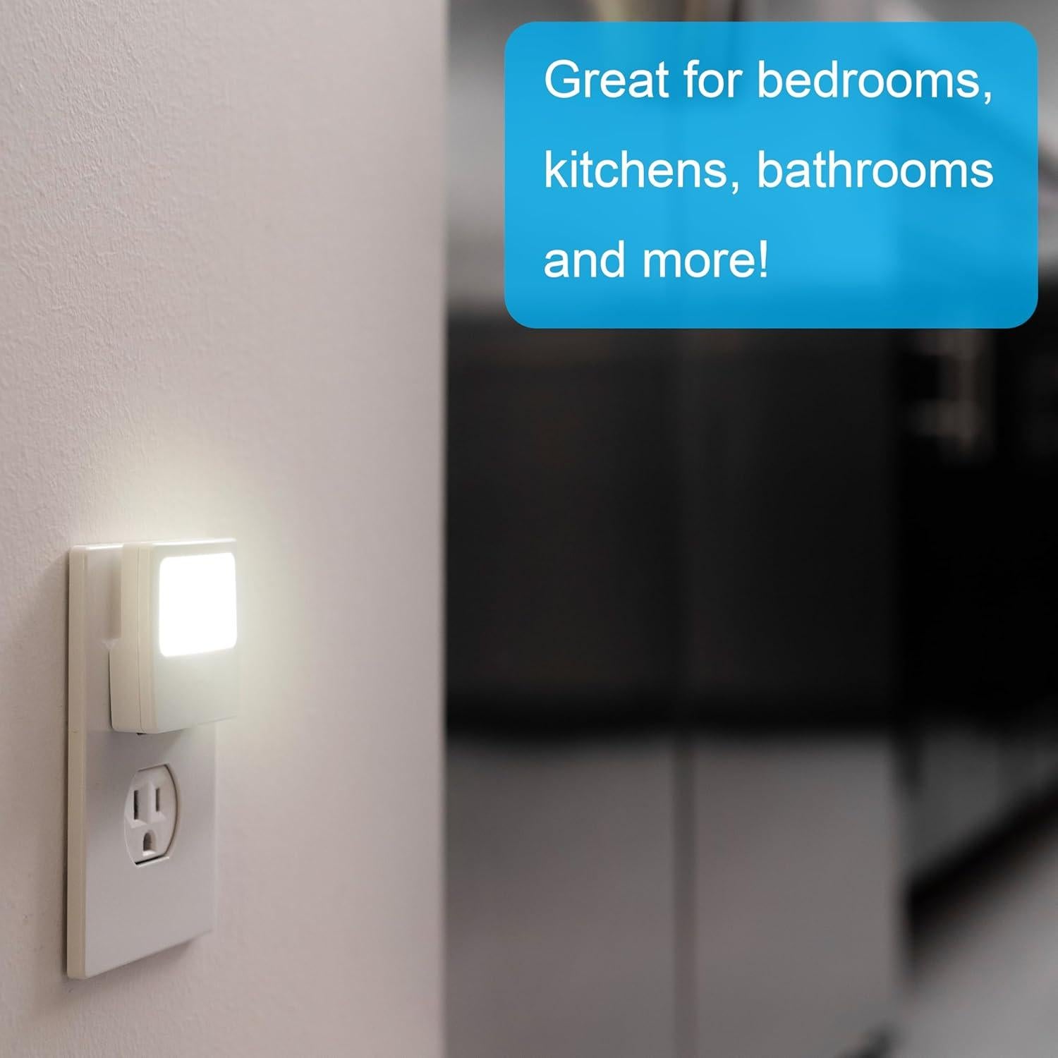 Luz Nocturna LED GE Blanca 2 Paquete Brillo Suave