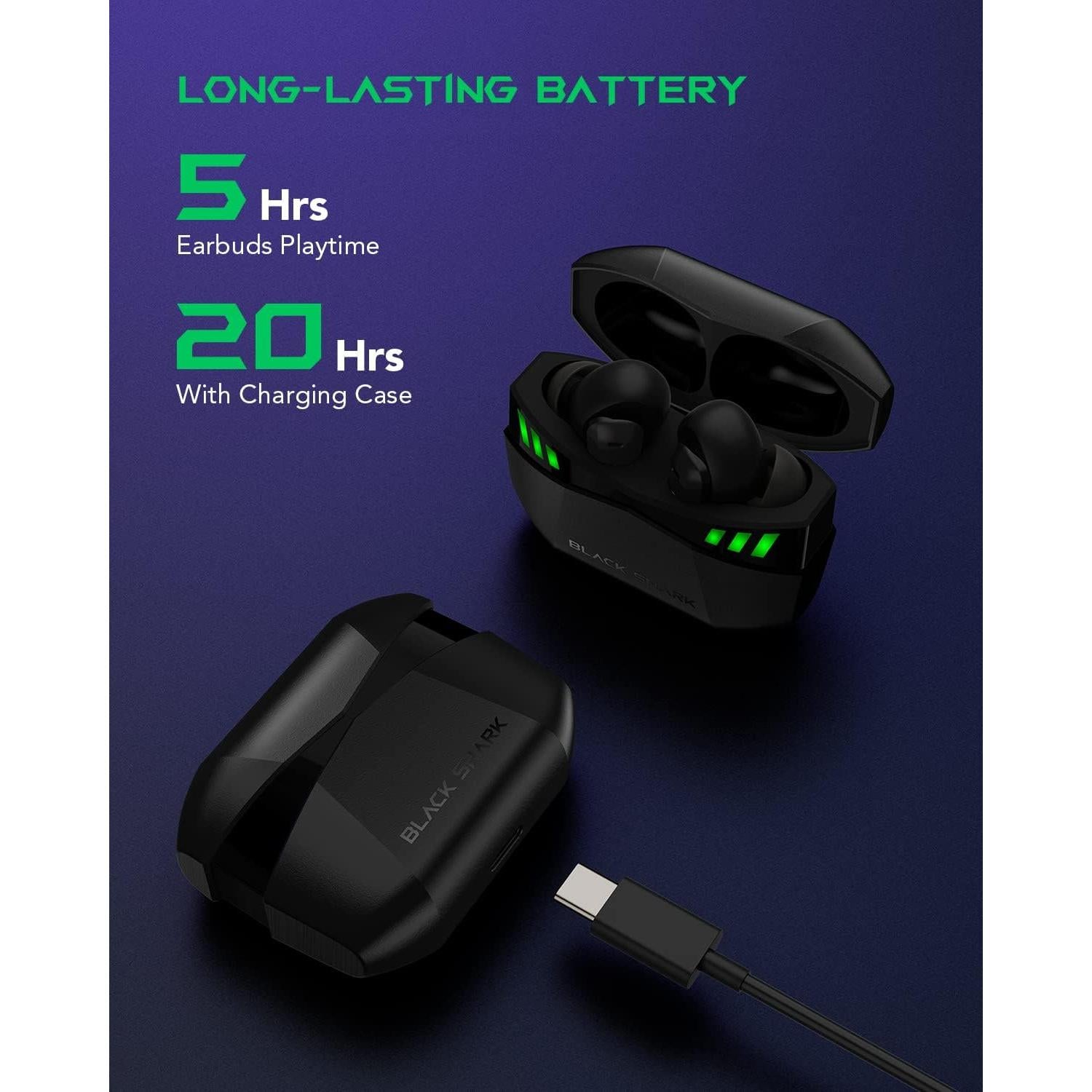 Auriculares Inalámbricos Black Shark Lucifer T2 Bluetooth 5.2