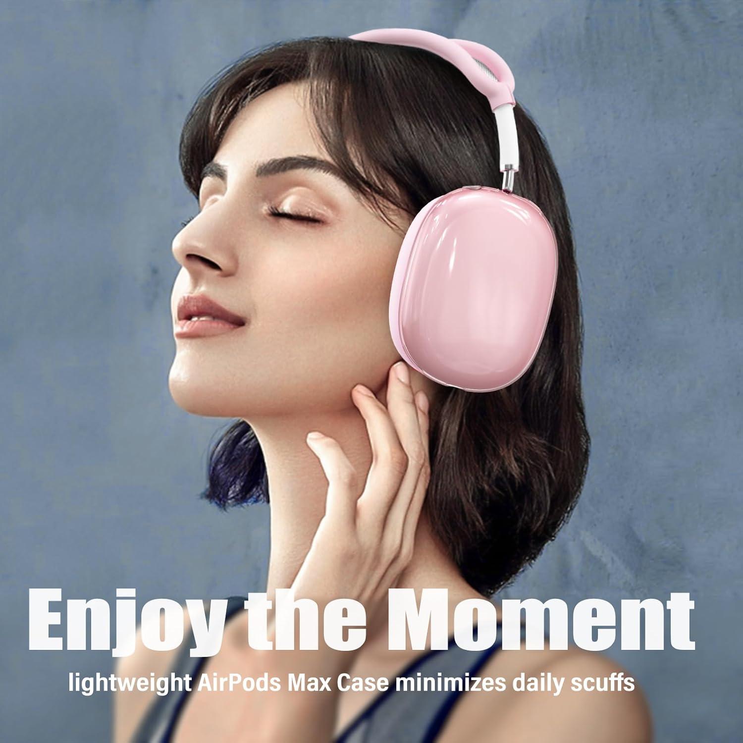 Set 4 en 1 Funda para AirPods Max Galafoki Rosa Claro