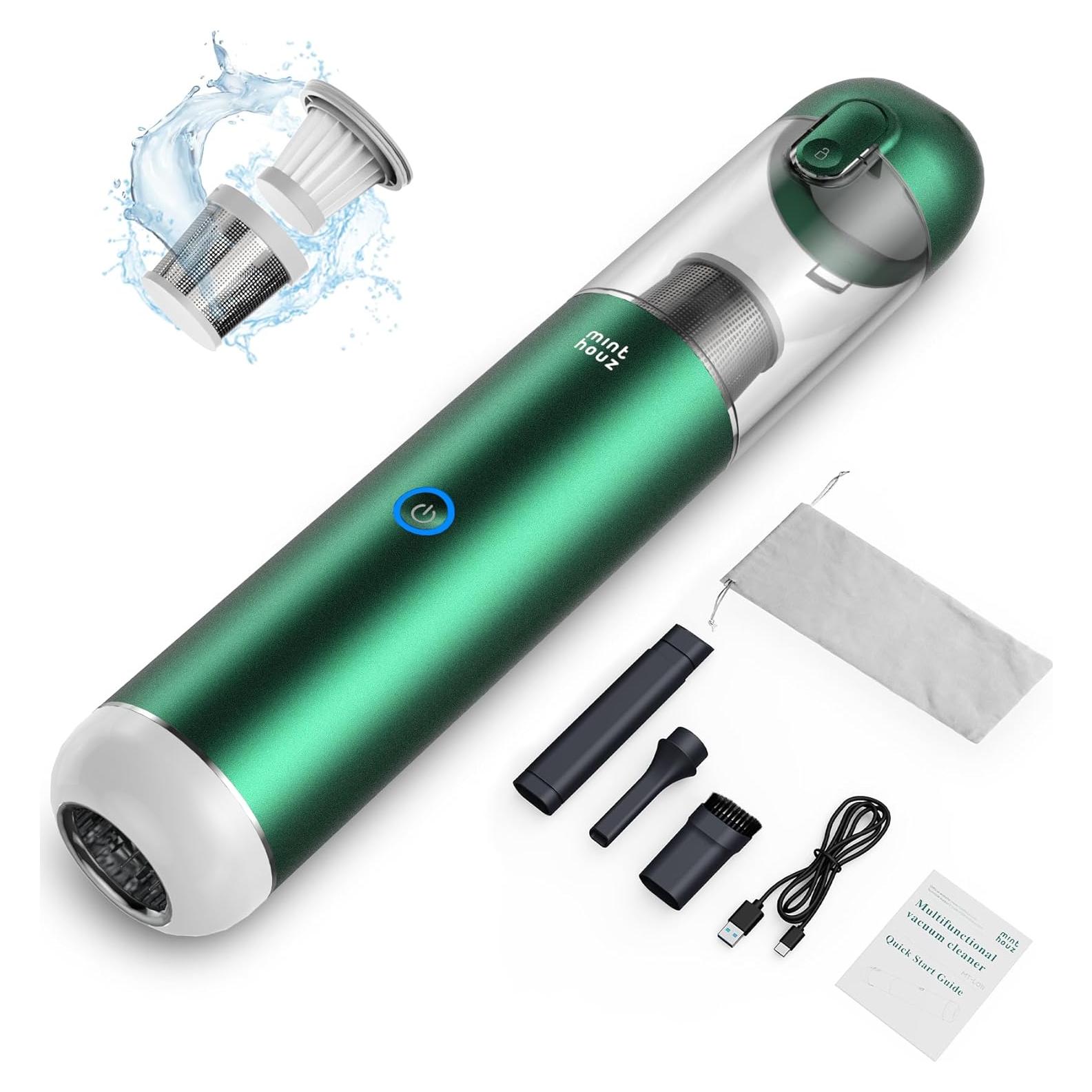 Aspiradora de Mano Inalámbrica Minthouz 17000Pa 120W Azul