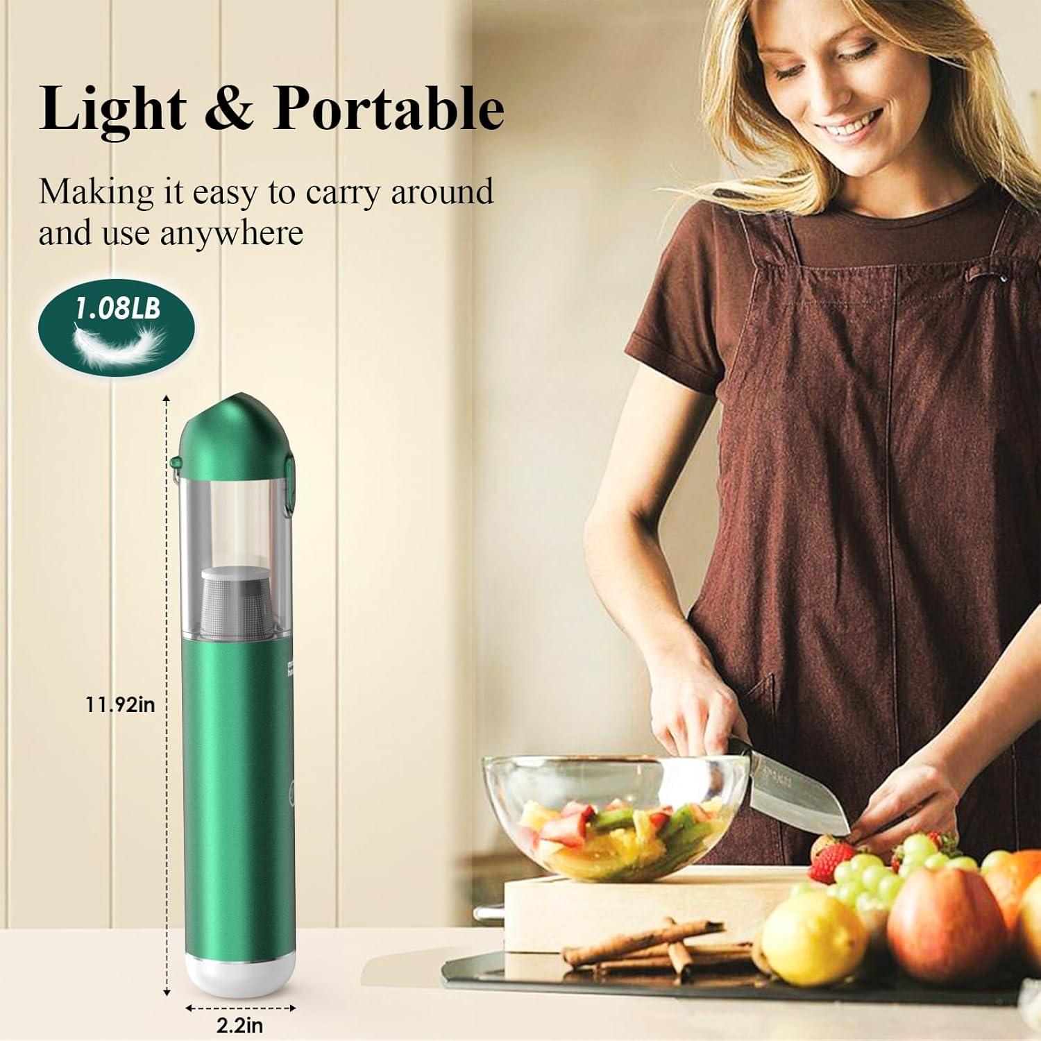 Aspiradora de Mano Inalámbrica Minthouz 17000Pa 120W Azul