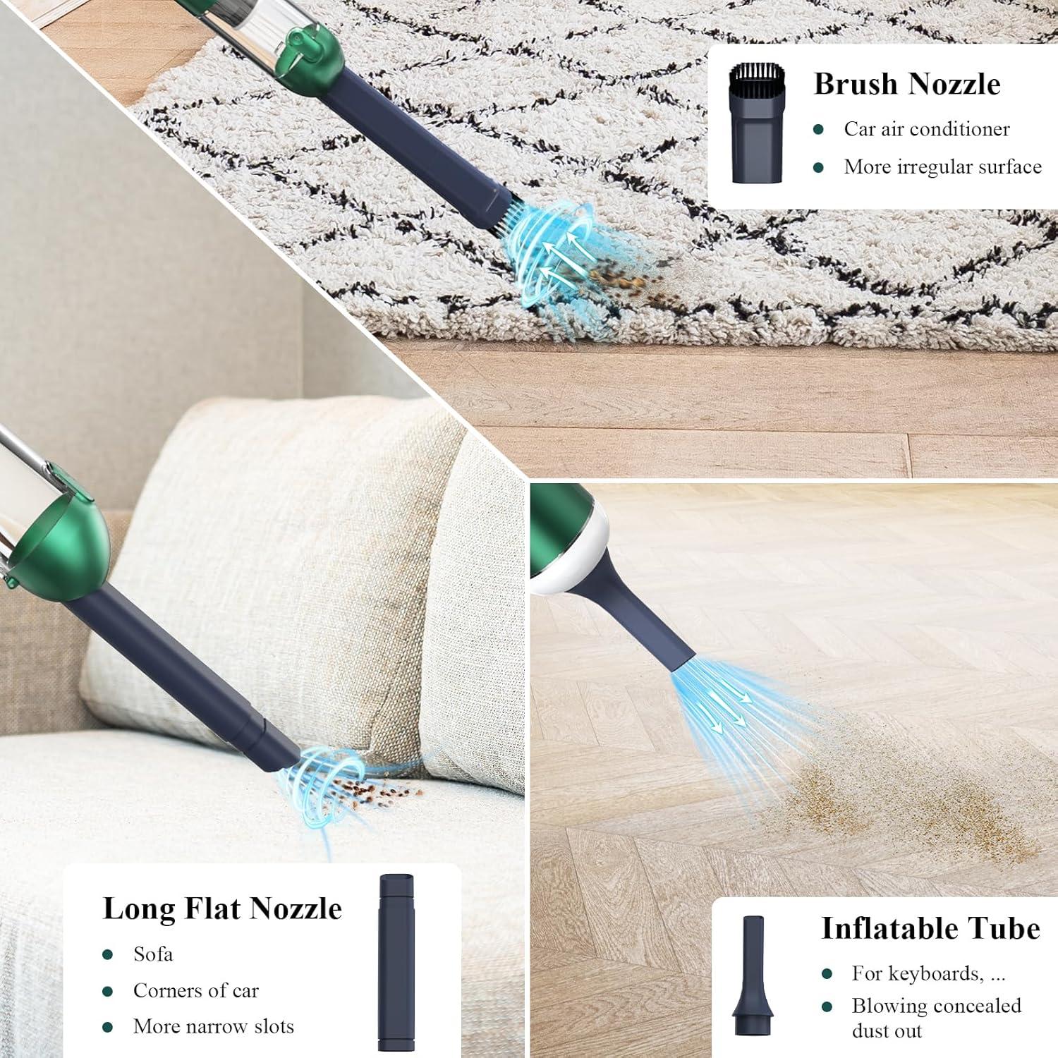 Aspiradora de Mano Inalámbrica Minthouz 17000Pa 120W Azul