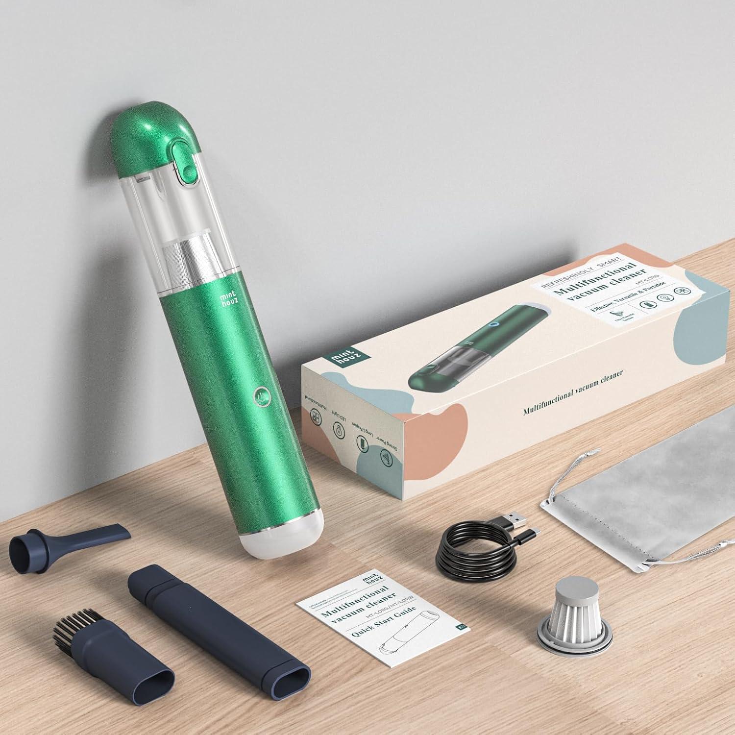 Aspiradora de Mano Inalámbrica Minthouz 17000Pa 120W Azul