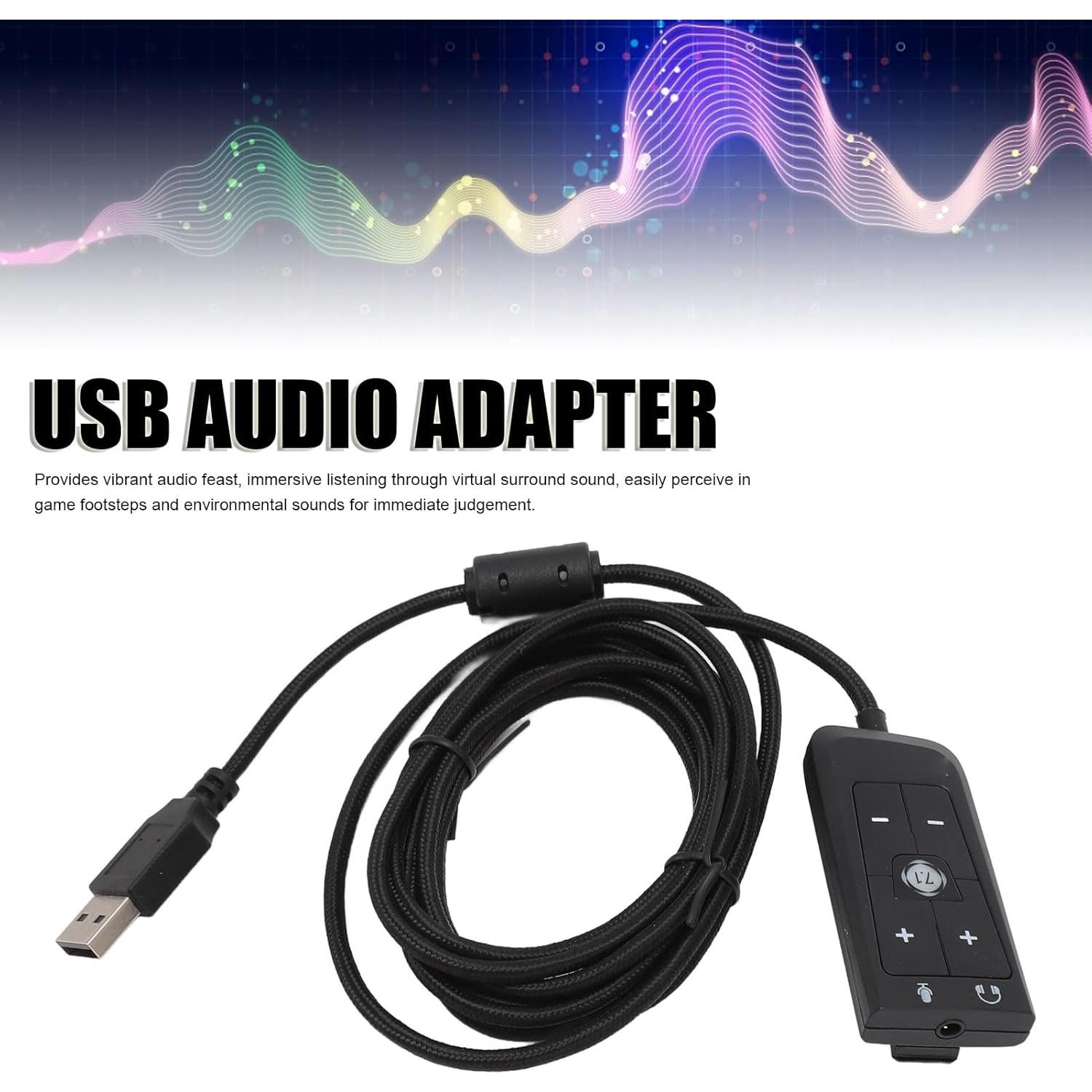 Adaptador de sonido USB a 3.5mm Sanpyl para PS5 y Xbox
