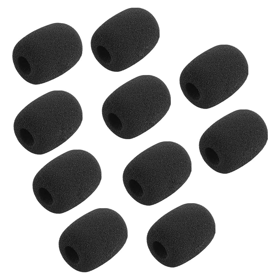 Filtro de Espuma Geekria para Micrófonos 10 Unidades Negro