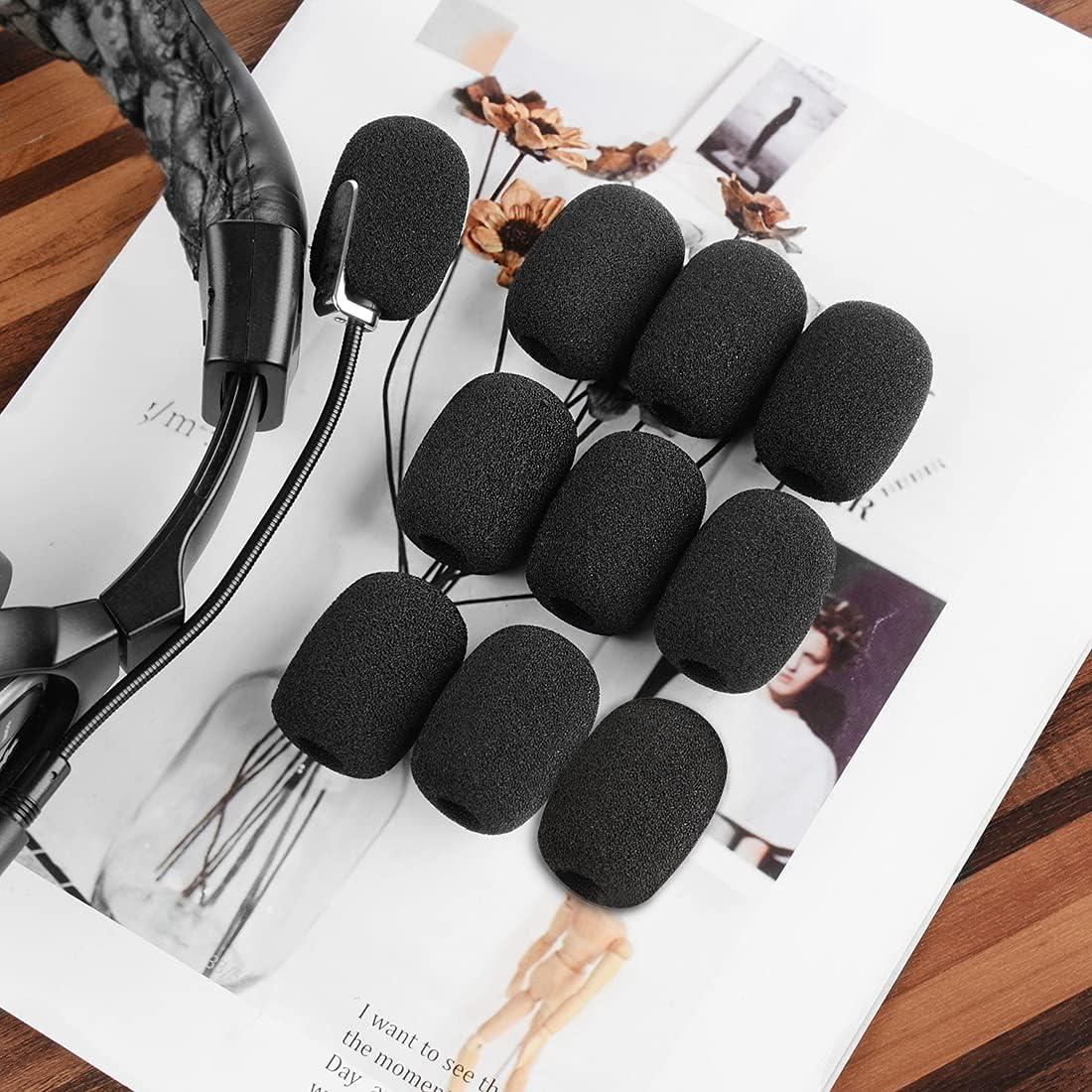 Filtro de Espuma Geekria para Micrófonos 10 Unidades Negro