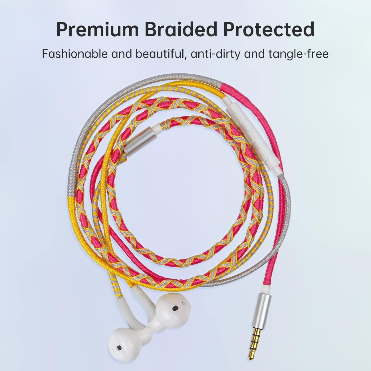 Auriculares URIZONS Trenzados con Micrófono 3.5mm - MZF01