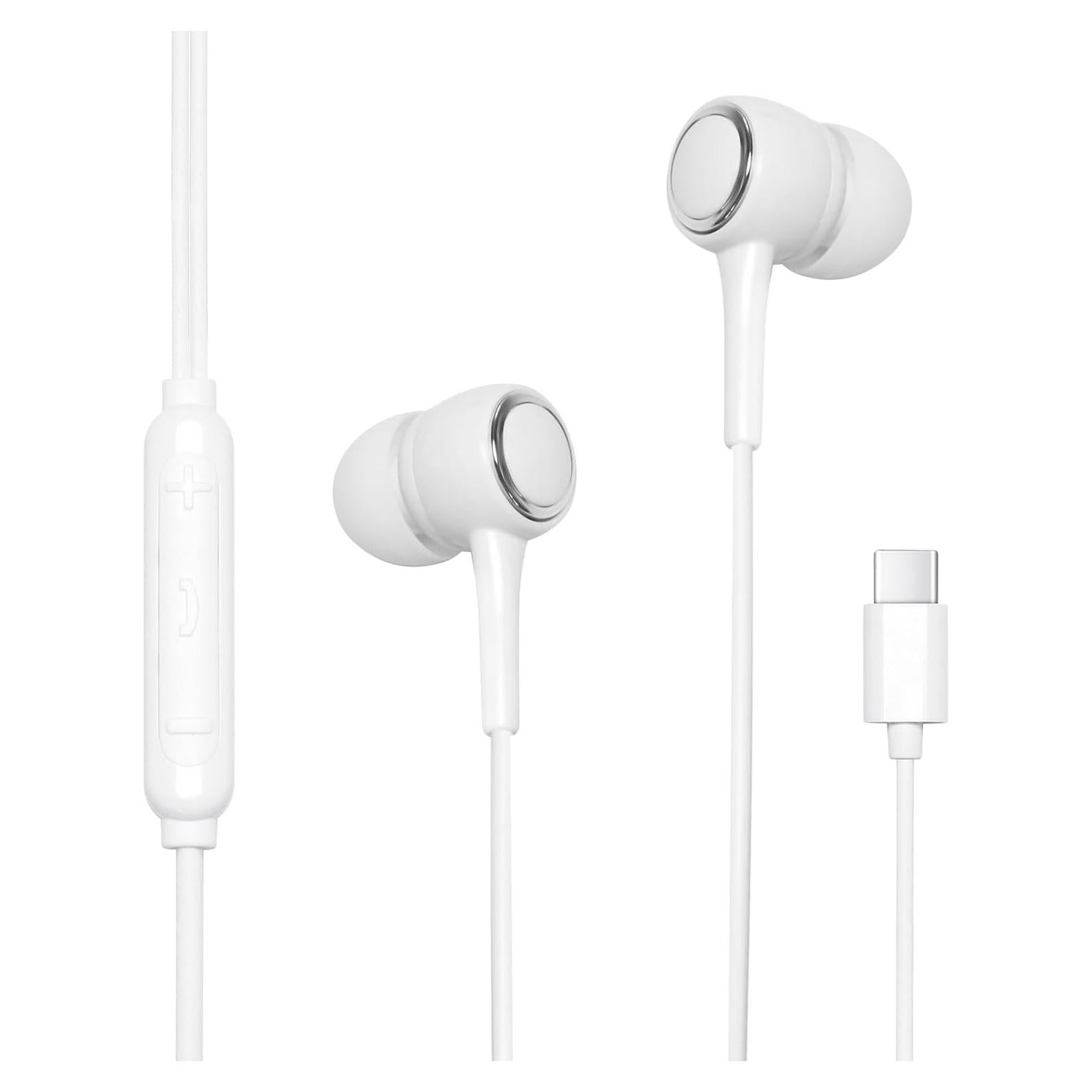 USB C Wired Headphones for iPhone,Earbuds Built-in Microphone & Volume Control,Earphones Compatible with iPhone 16 15 Pro Max Plus，Compatible with USB C Interface.