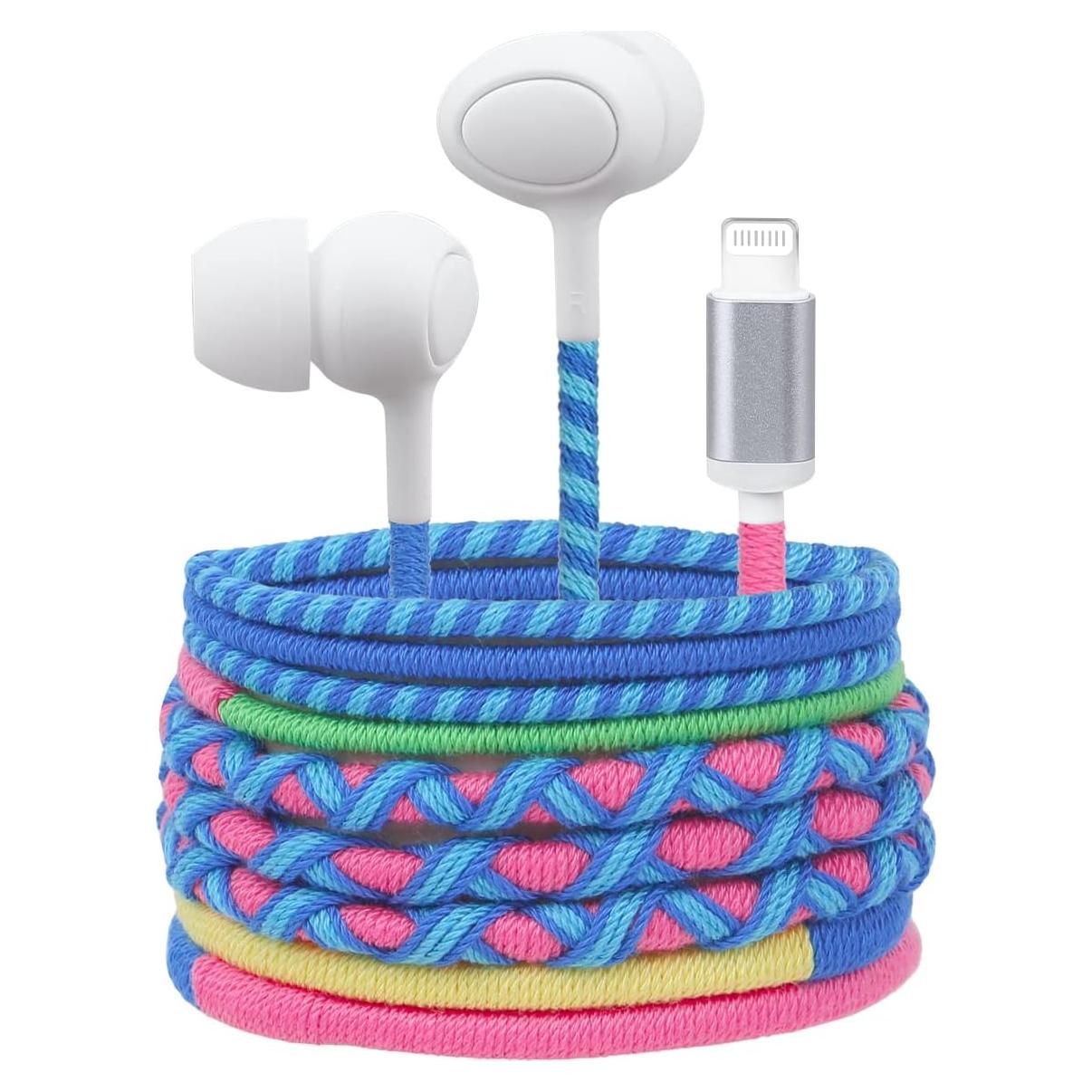 Auriculares con cable URIZONS MZF7 trenzados con micrófono