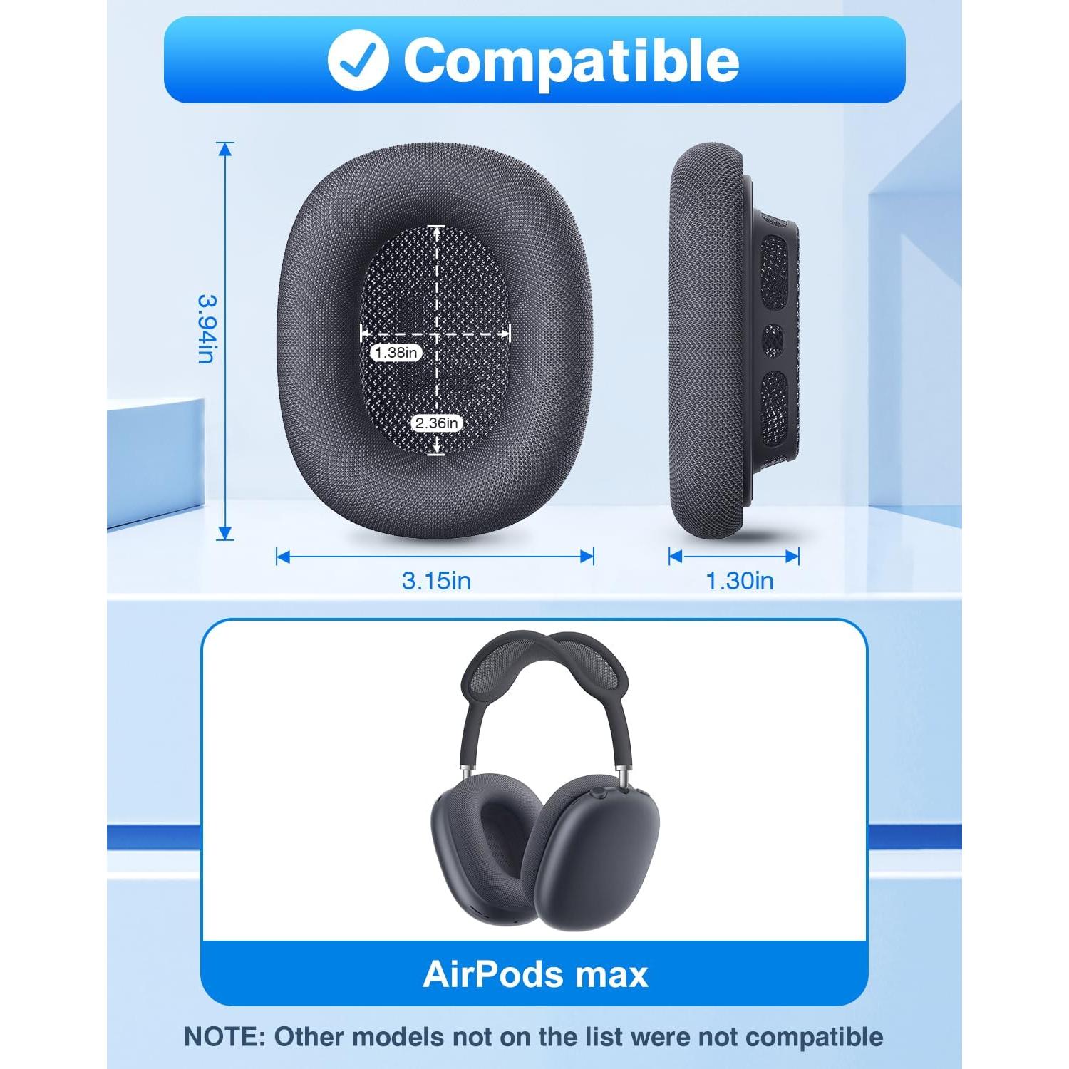 Almohadillas de Reemplazo Link Dream para AirPods Max - Medianoche