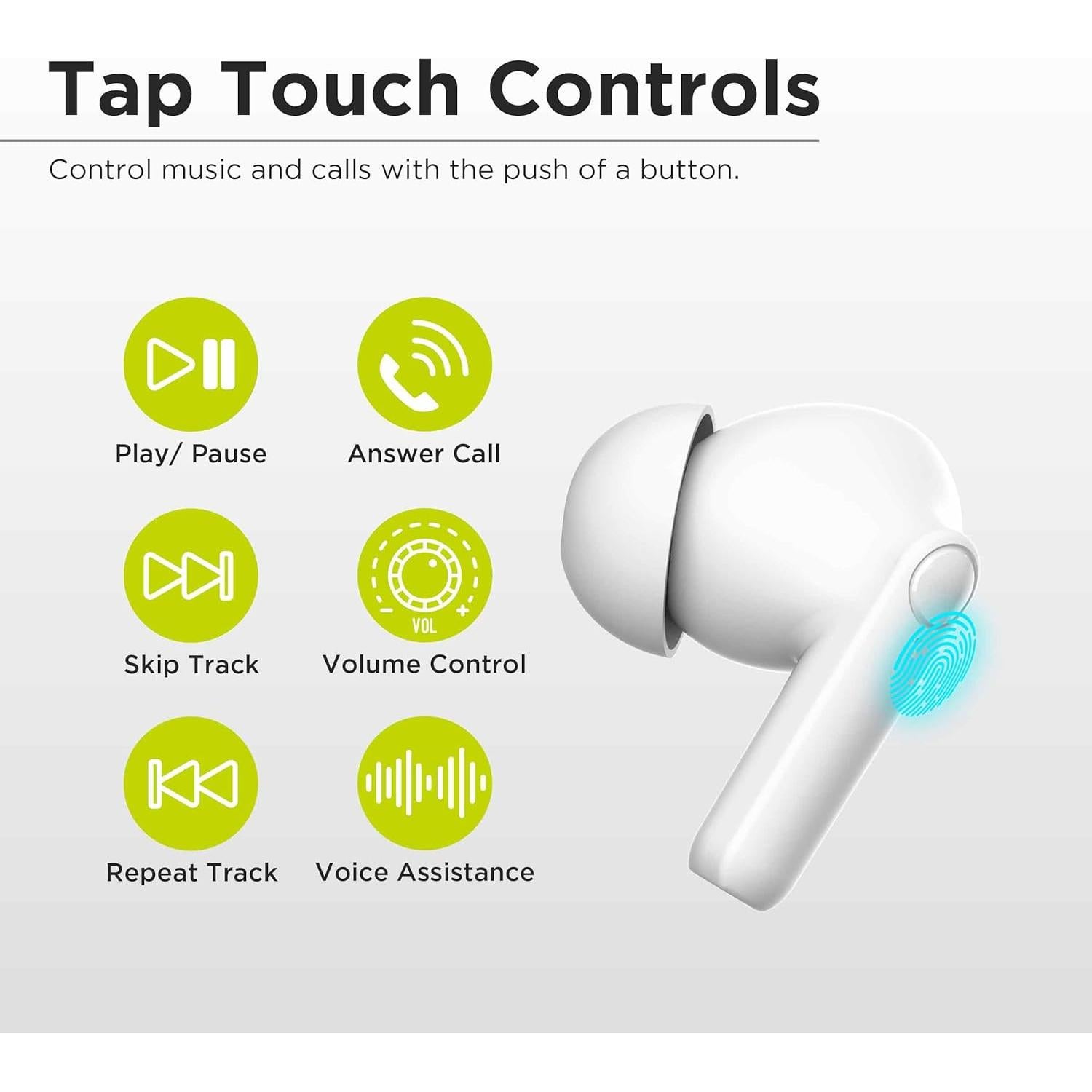 Auriculares Inalámbricos PureGear PureBoom Estéreo In-Ear Blanco