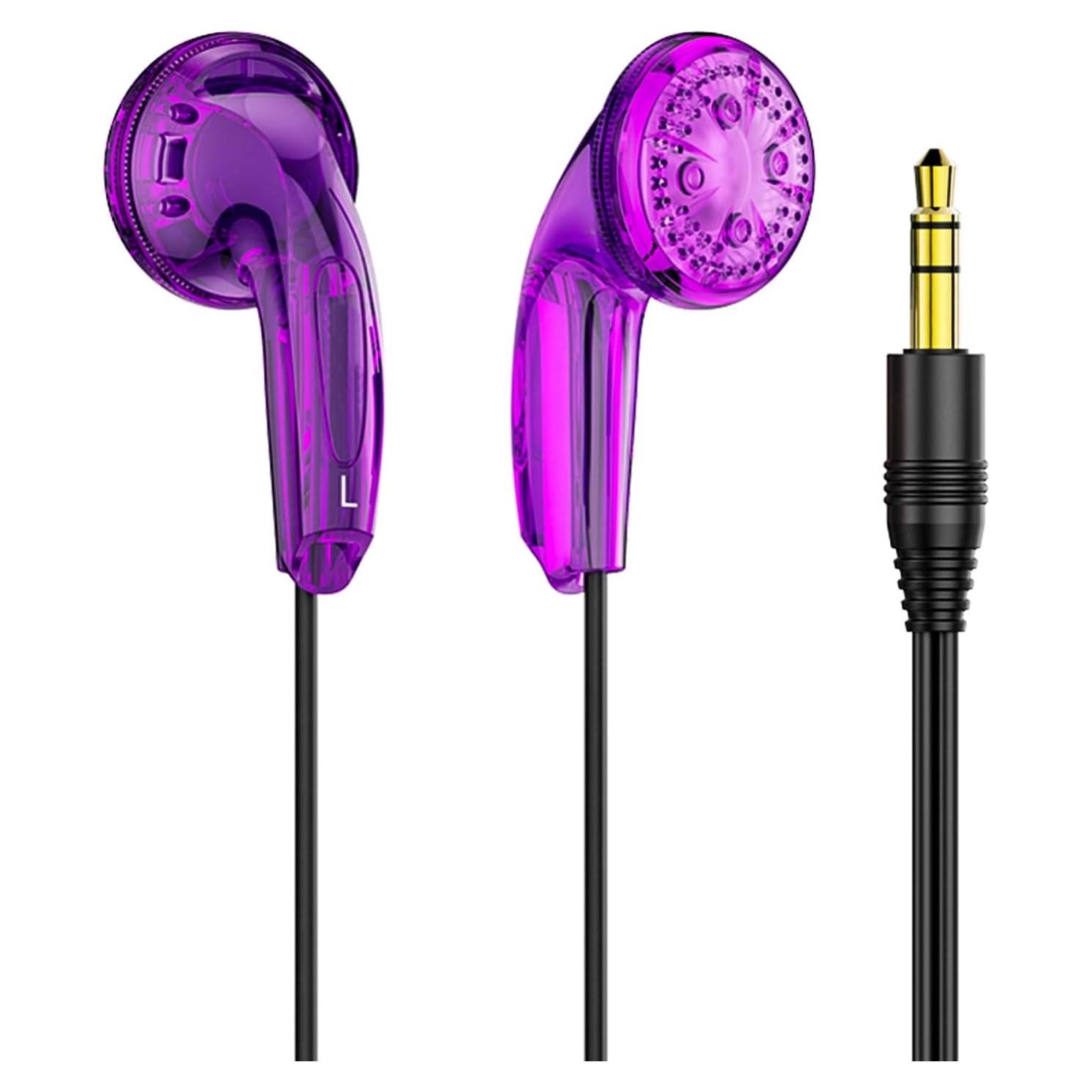 Yuandao 3.5mm Jack Wired Earbuds, HiFi Sound Audiophile Earphones with no Mic, 5 Year Warranty, Bass Stereo Wire in-Ear Headphones for iPhone, Android, PC, MacBook, Laptop, Tablet, Gaming