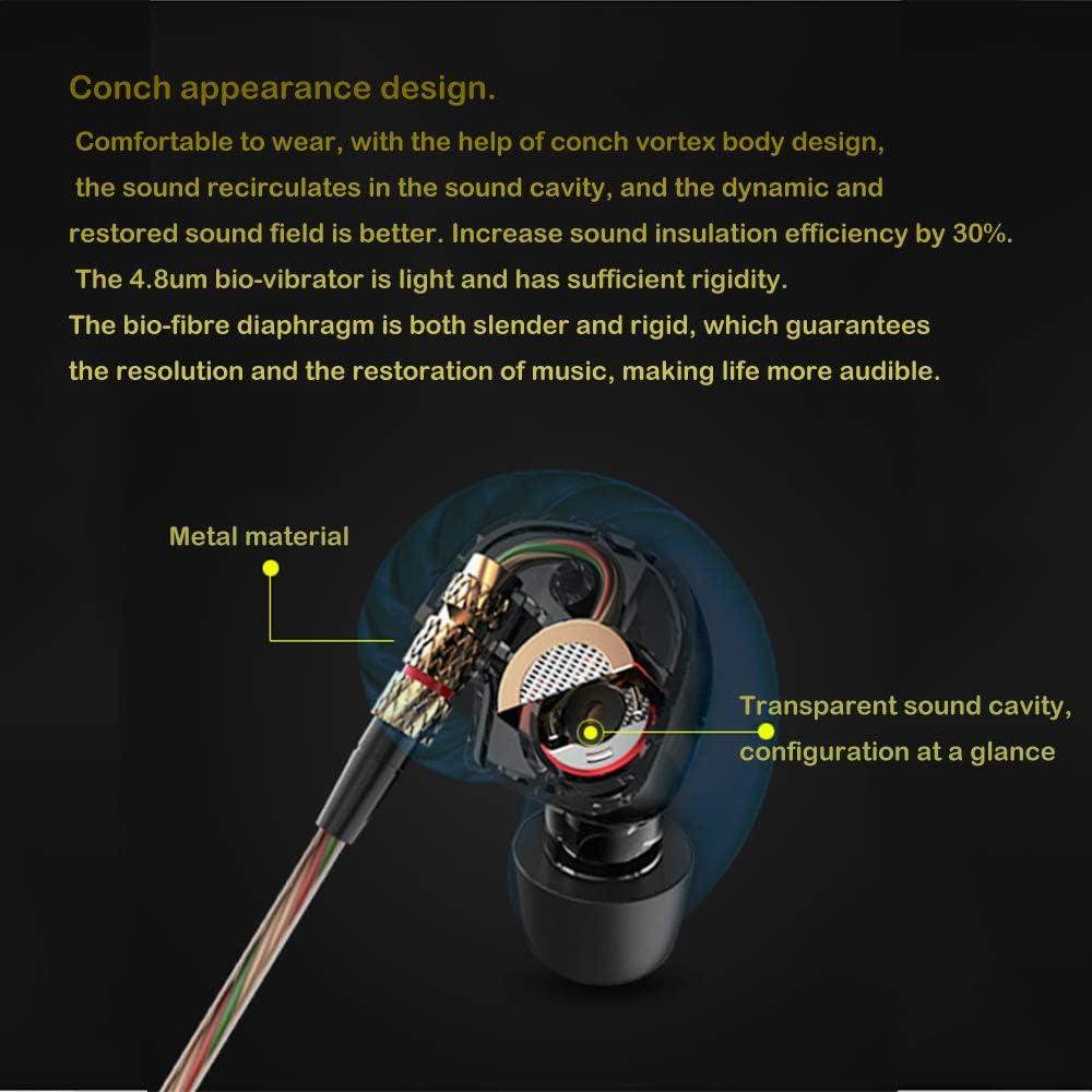 Auriculares KZ ATE In Ear HIFI 9mm con Micrófono y Cancelación de Ruido