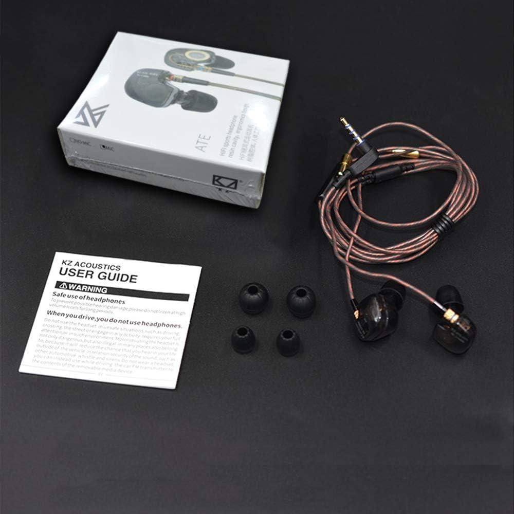 Auriculares KZ ATE In Ear HIFI 9mm con Micrófono y Cancelación de Ruido